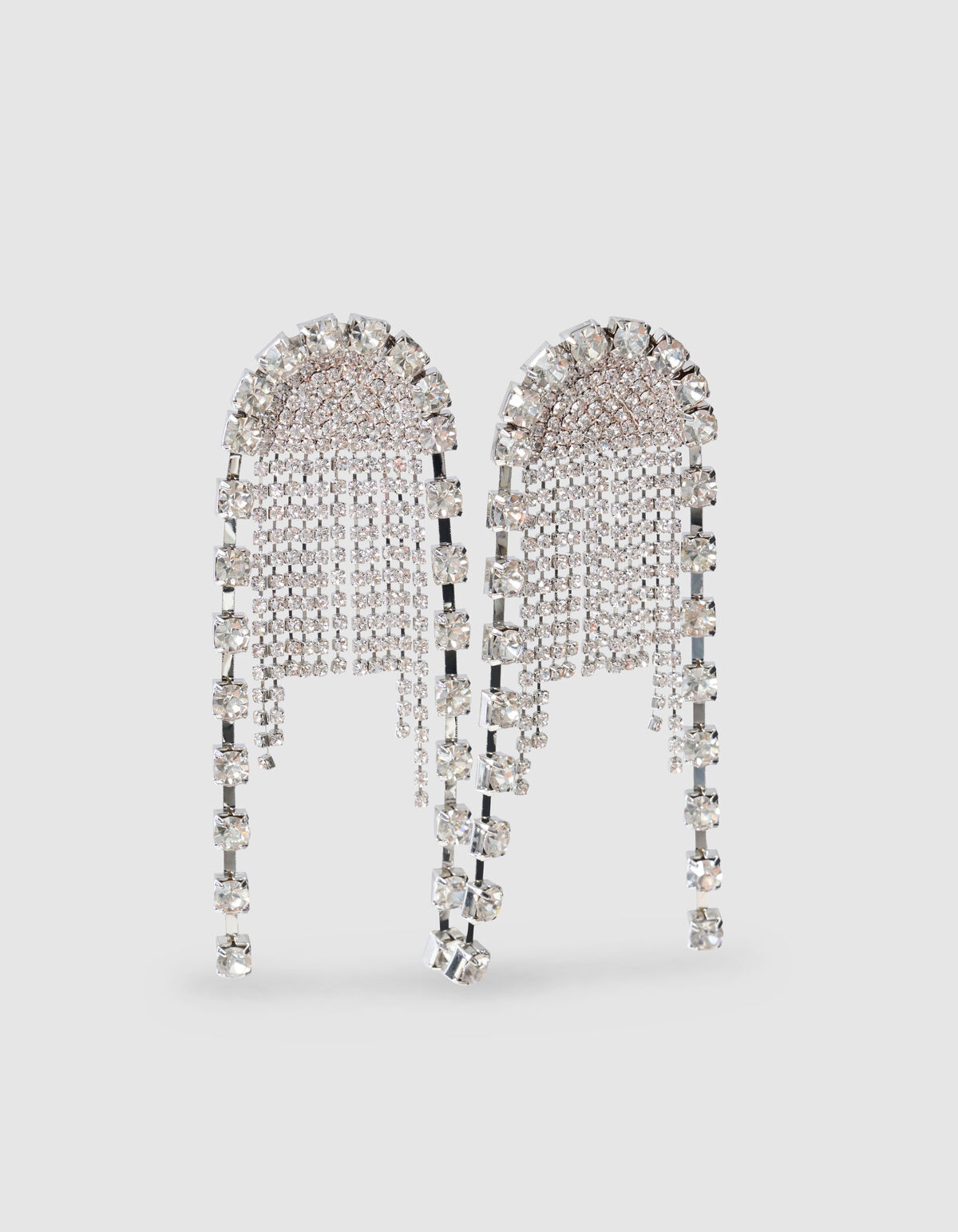Multi Strass Ohrringe Silber SHOEBY ACCESSOIRES