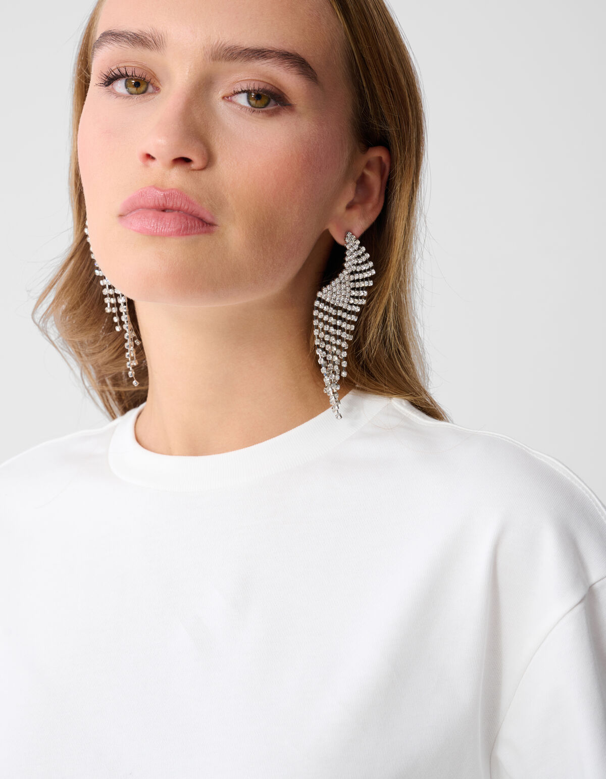 Cropped Boxy Fit T-Shirt Weiß SHOEBY WOMEN
