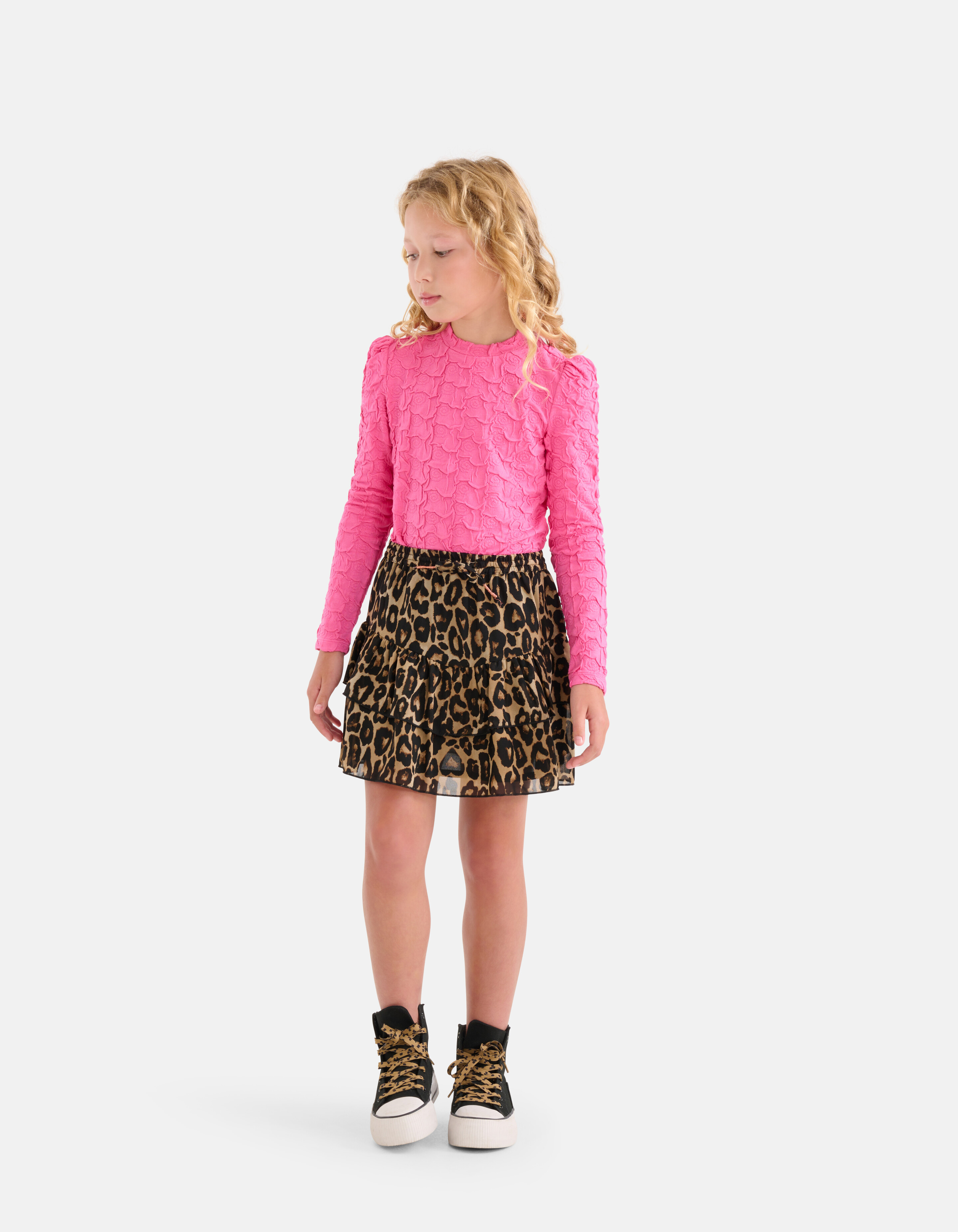 Leopardenmuster-Rock Braun SHOEBY GIRLS