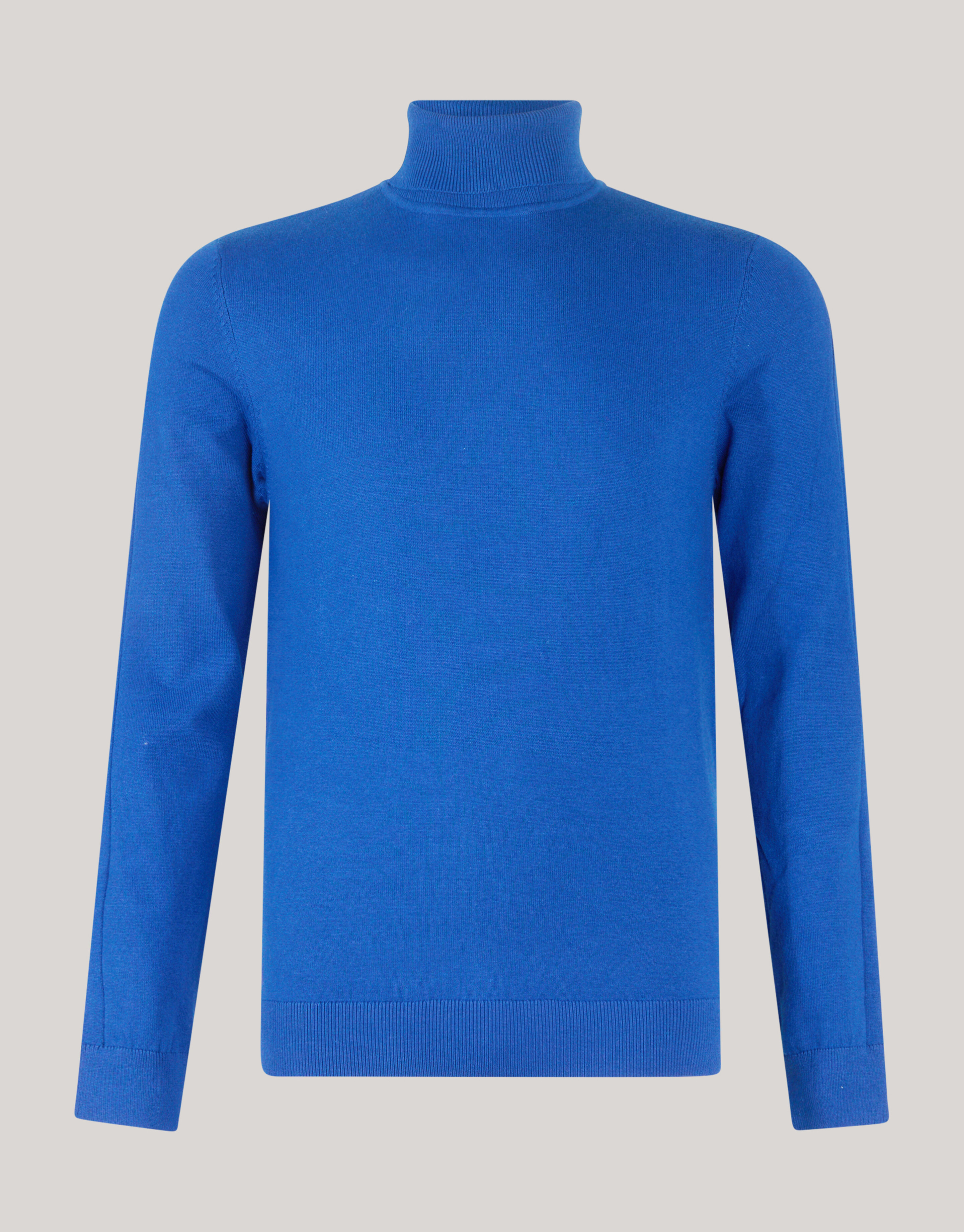 Basic Rollkragenpullover Blau SHOEBY MEN