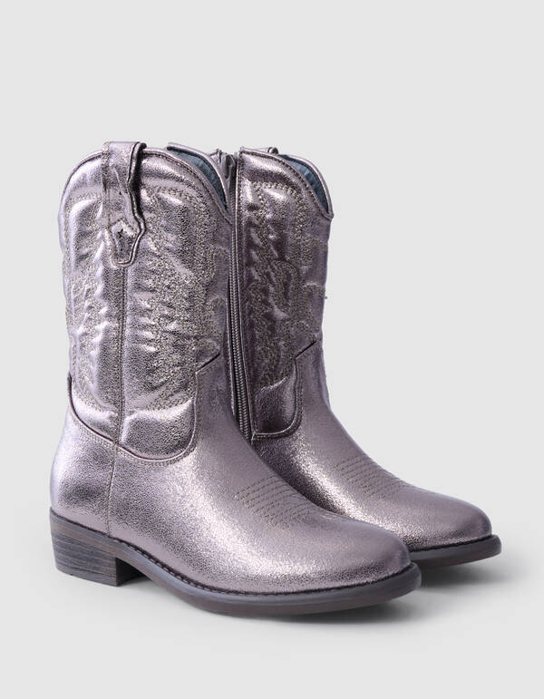 Cowboystiefel Silber SHOEBY SHOES