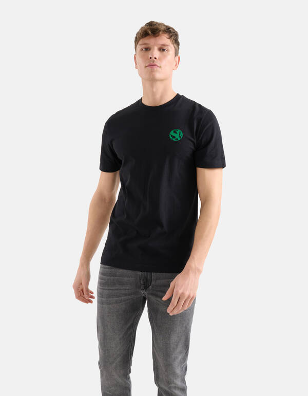 T-Shirt mit Artwork Schwarz SHOEBY MEN