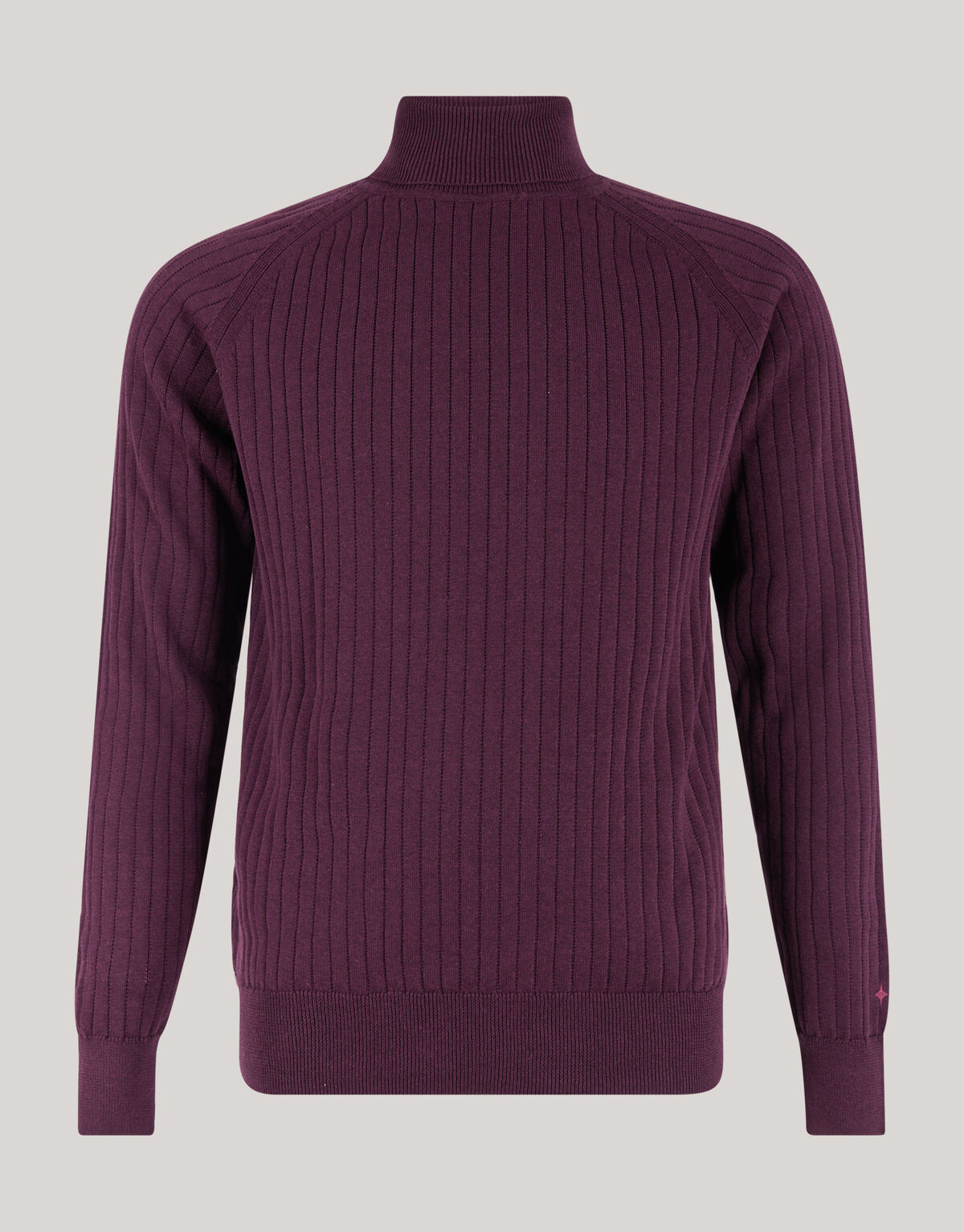 Rippenpullover Dunkelrot SHOEBY MEN