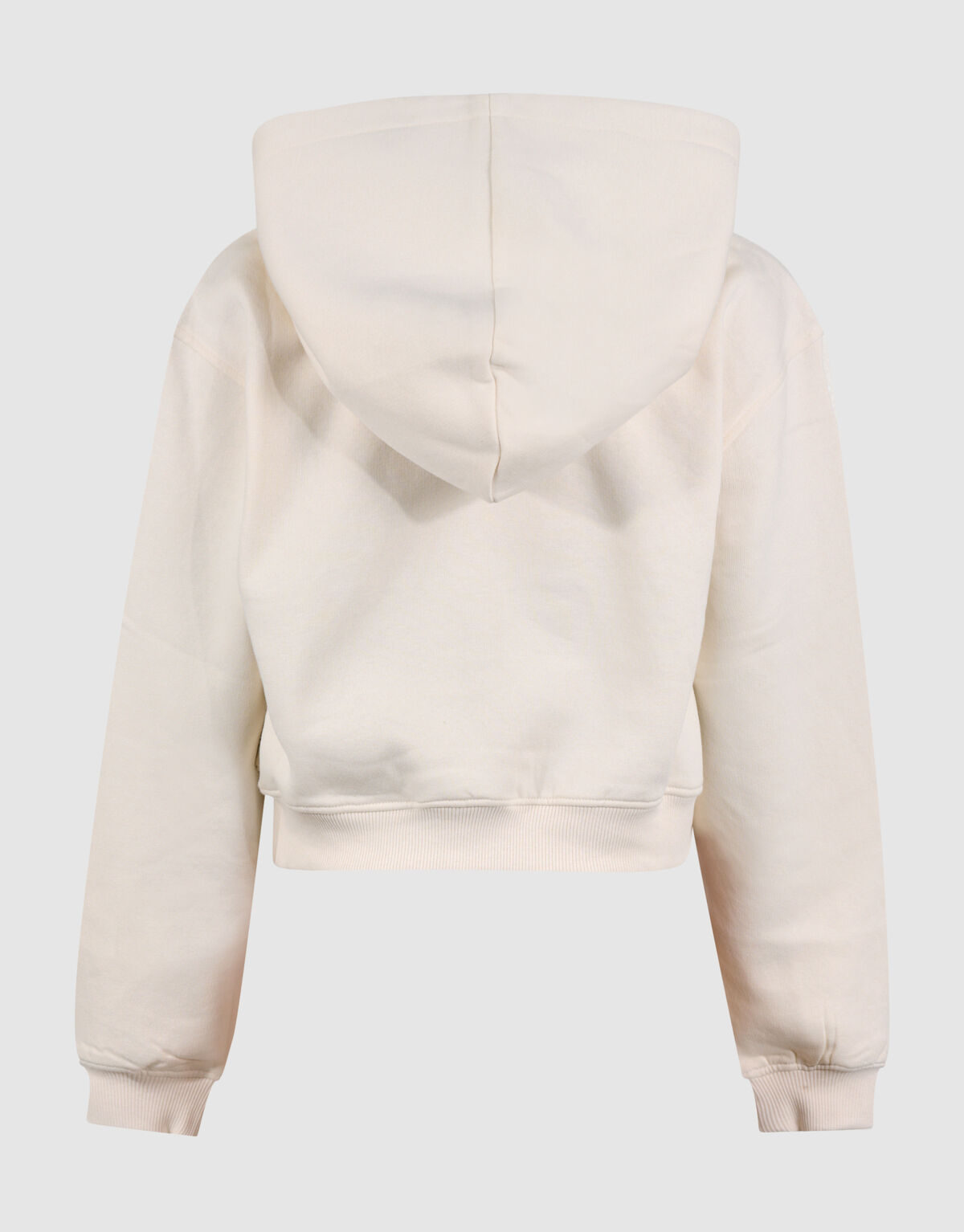 Gek&uuml;rzter Varsity-Kapuzenpullover Off White SHOEBY GIRLS