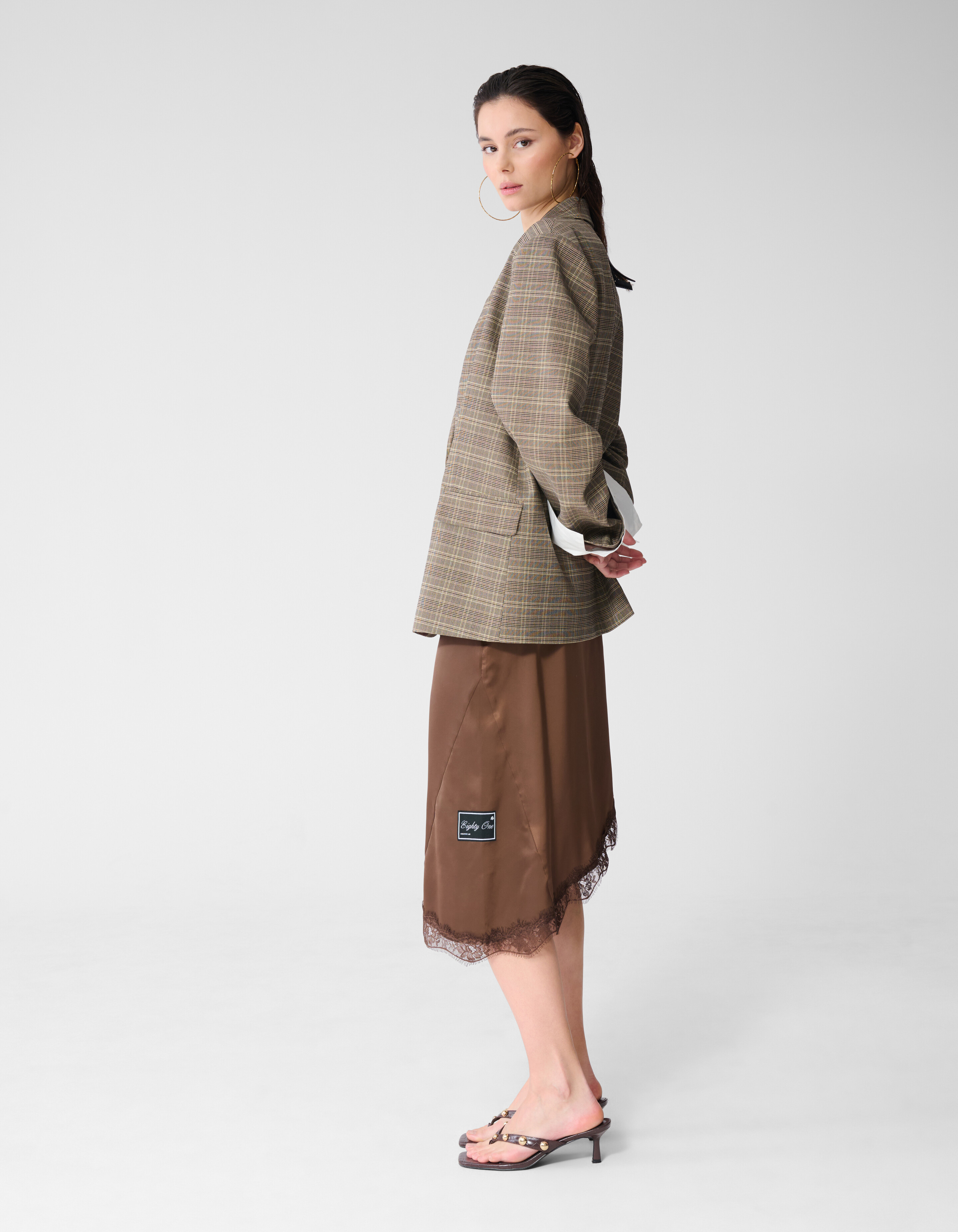 Asymmetrischer Rock Braun SHOEBY WOMEN