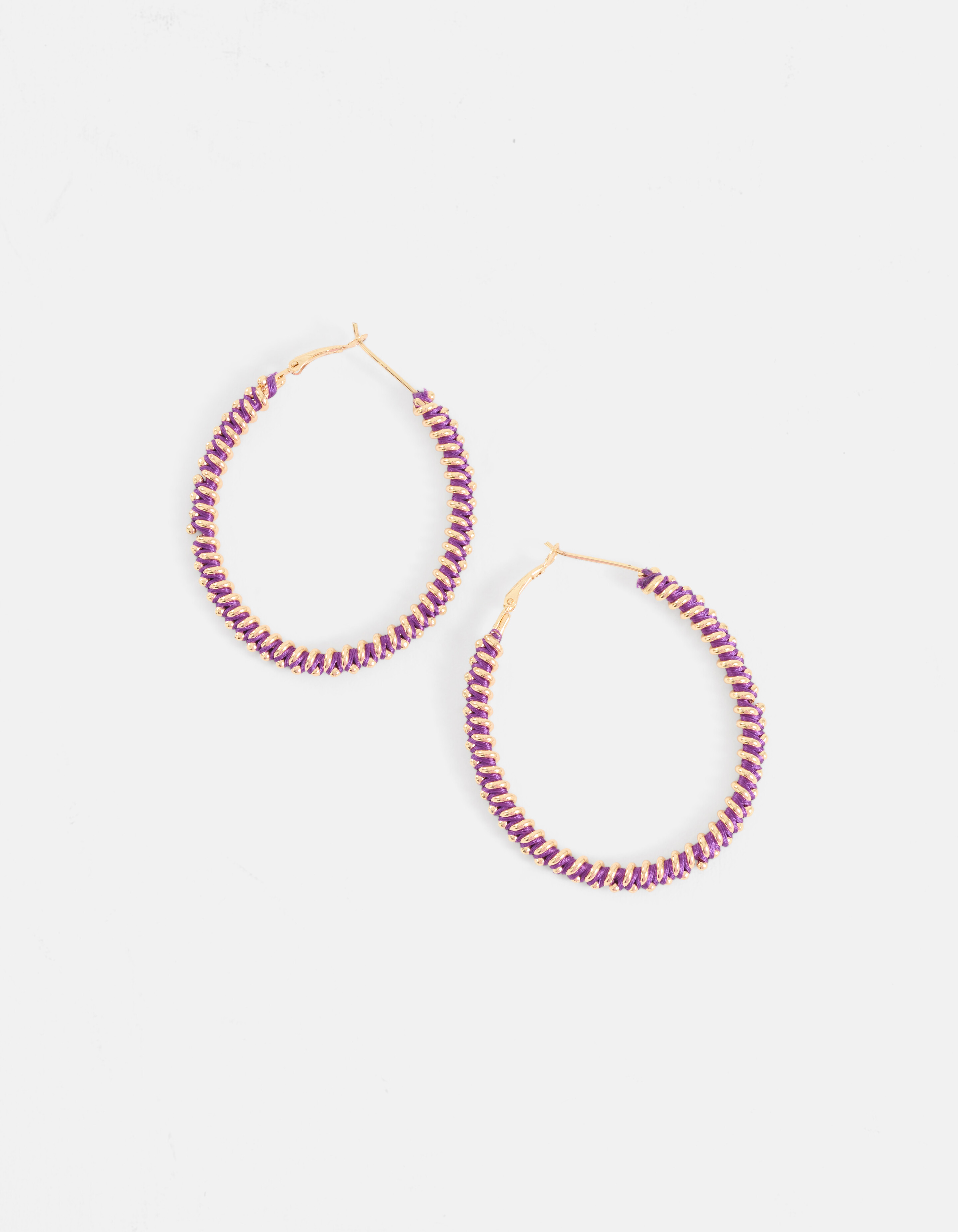Oval Hoops Ohrringe Lila SHOEBY ACCESSOIRES