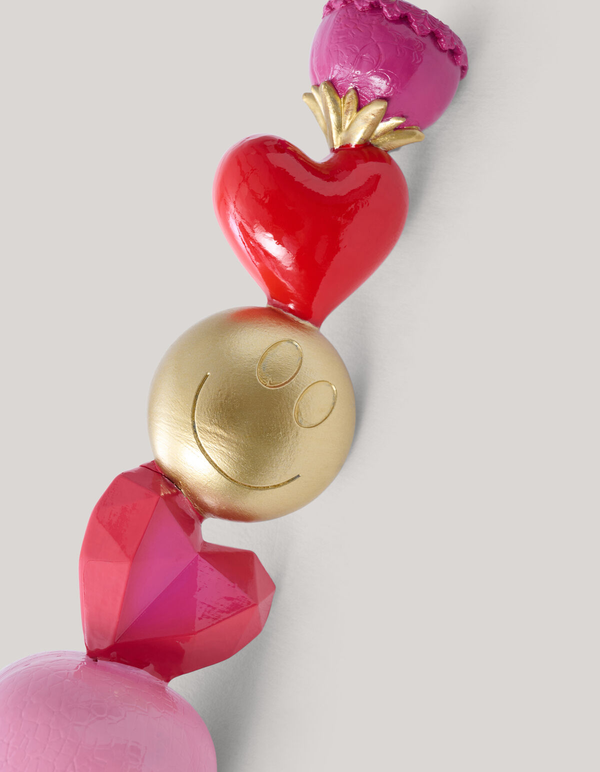 Smiley Kerzenst&auml;nder Rosa von Fred SHOEBY ACCESSOIRES