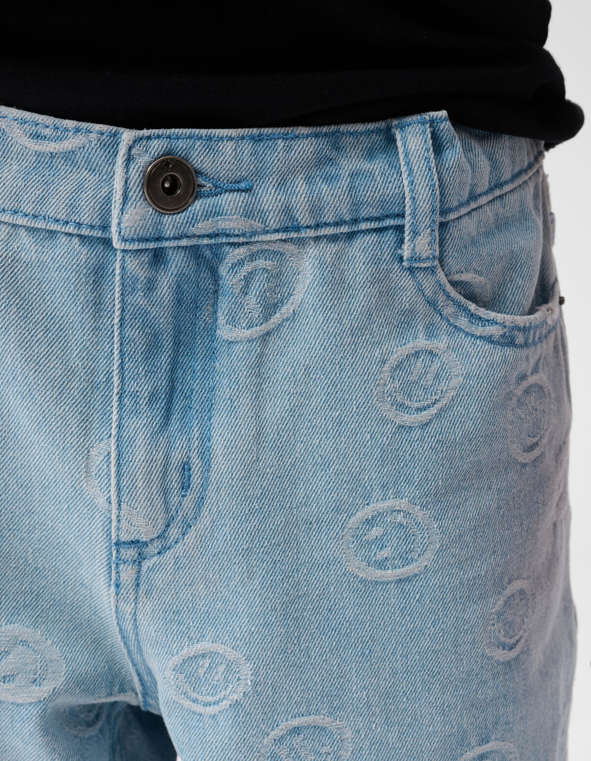 Denim Smiley Short gebleicht SHOEBY BOYS