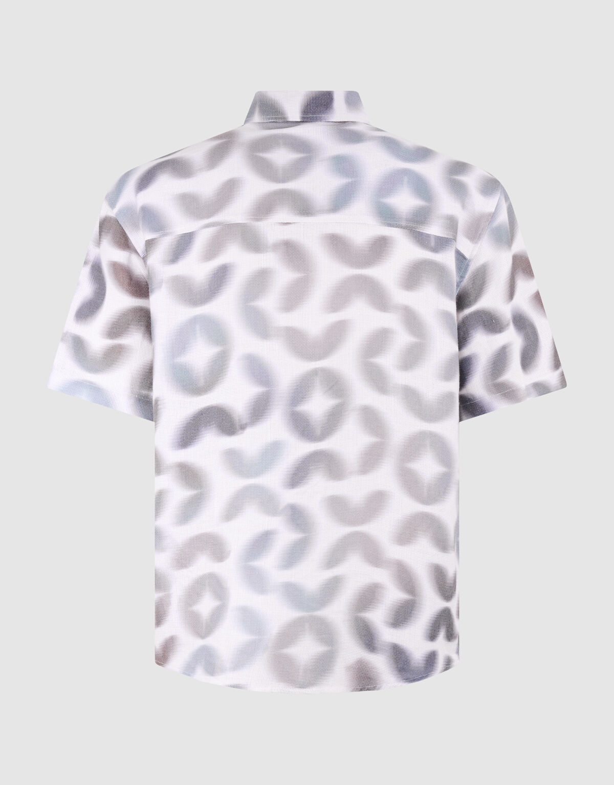 Graphic Spark Print Hemd Hellgrau SHOEBY MEN