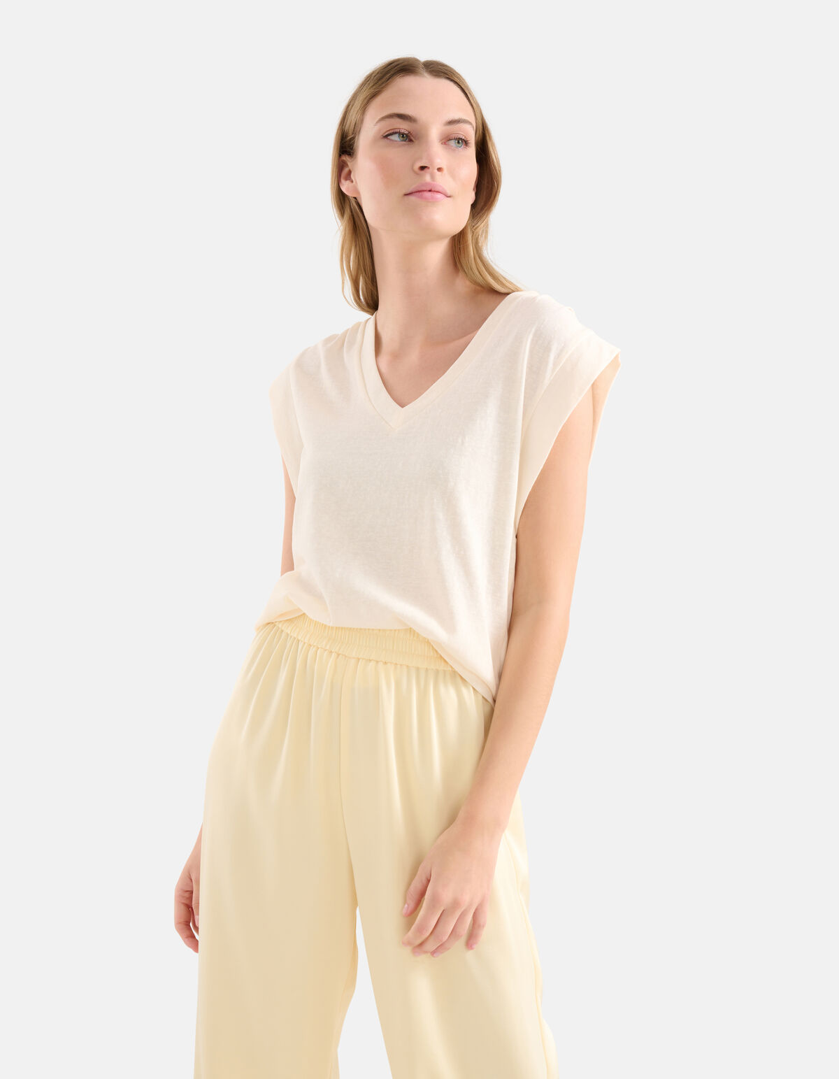 T-shirt mit V-Ausschnitt Off White SHOEBY WOMEN