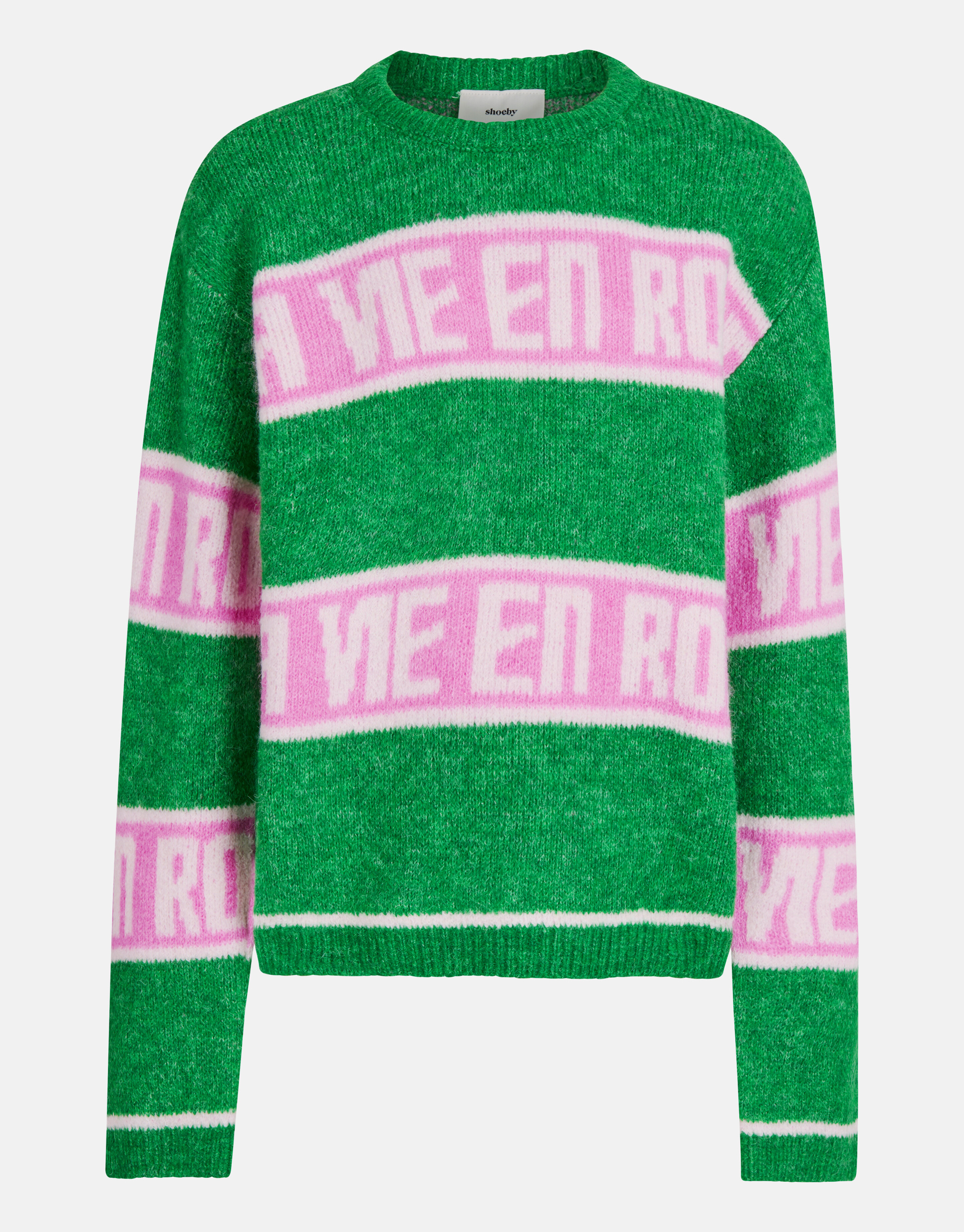 Gestreepte Trui Groen SHOEBY GIRLS