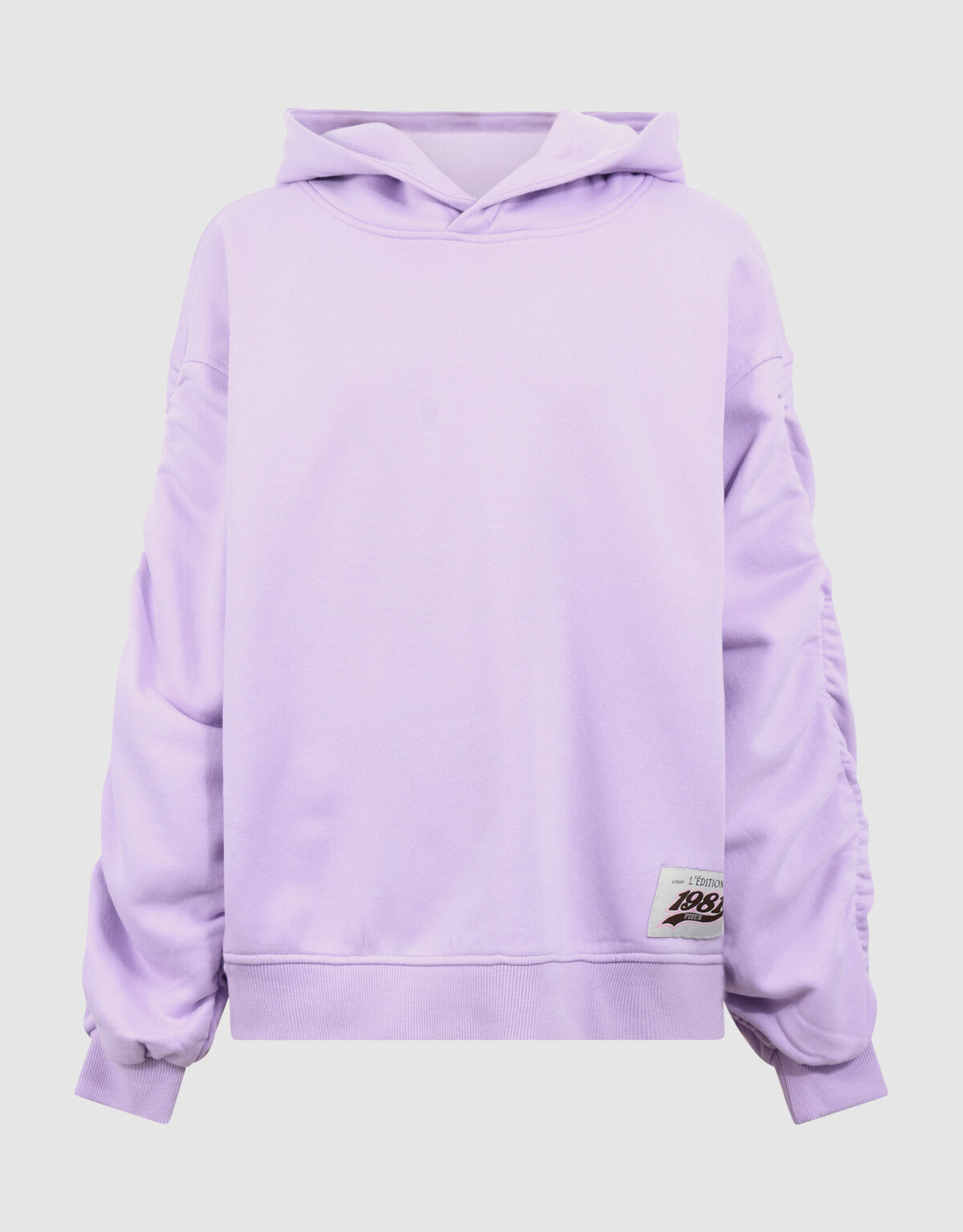 Gathered Sleeve Hoodie Lila SHOEBY GIRLS
