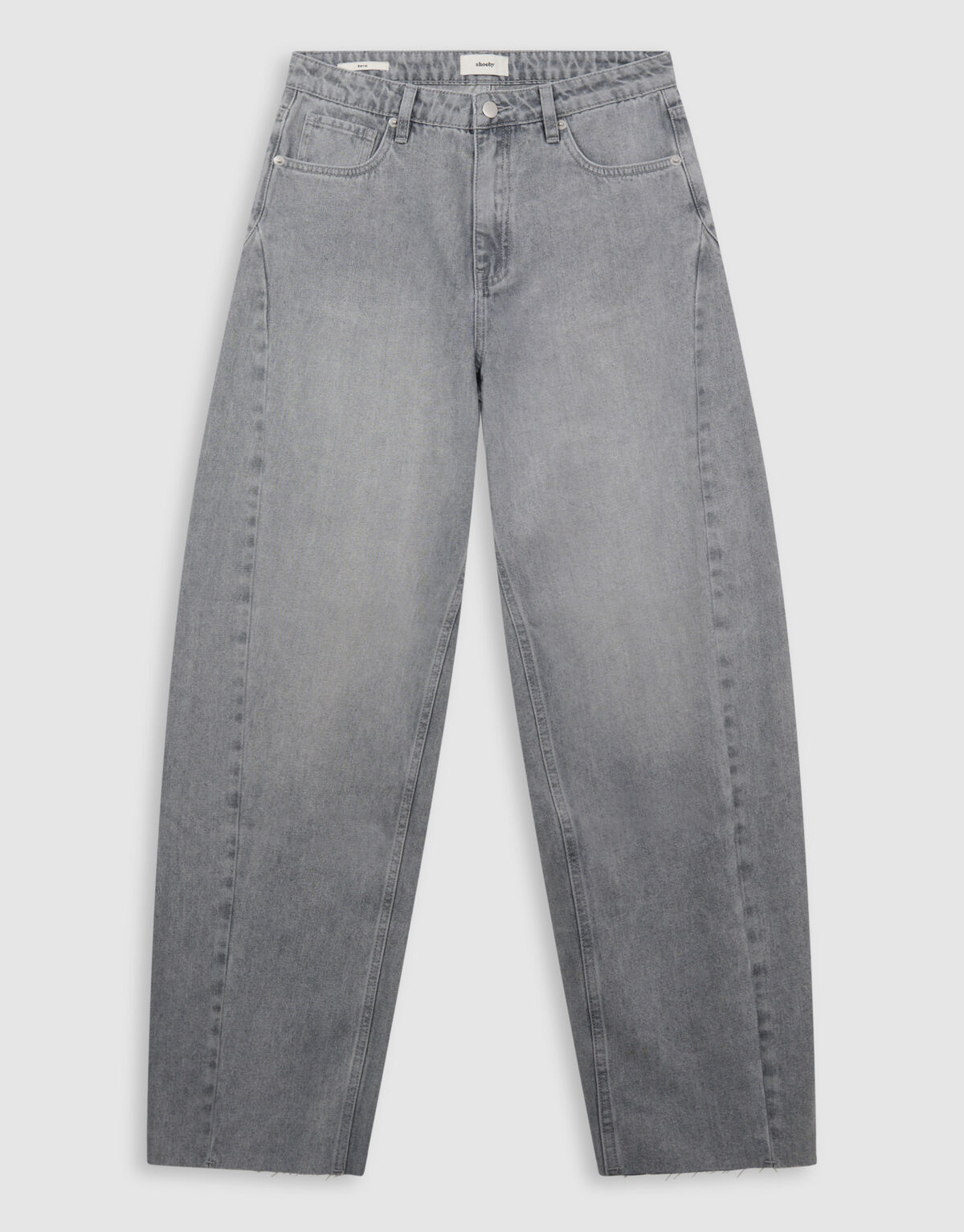 Curved Barrel Fit Jeans Hellgrau SHOEBY WOMEN