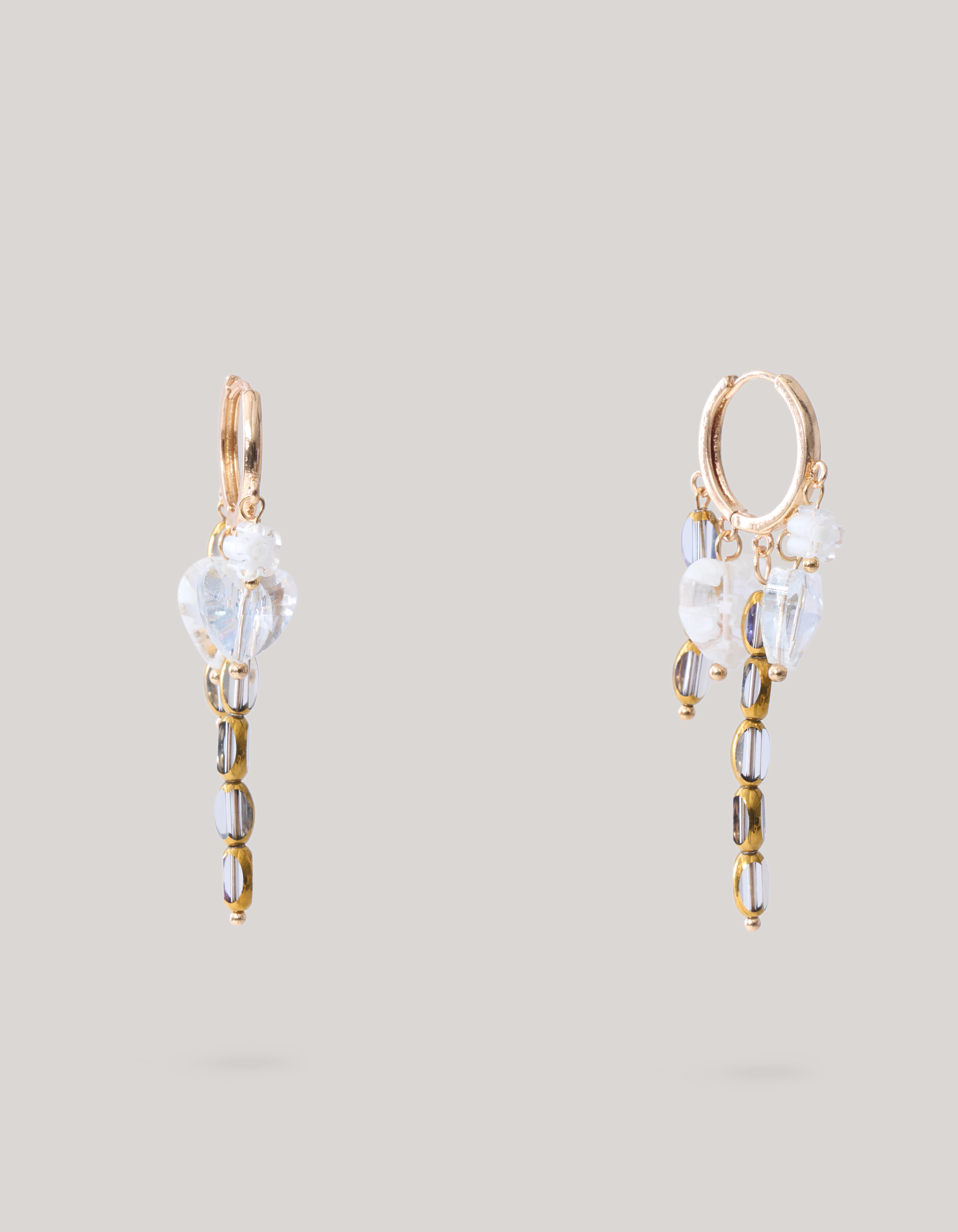 Charm-Ohrringe Weiß SHOEBY ACCESSOIRES