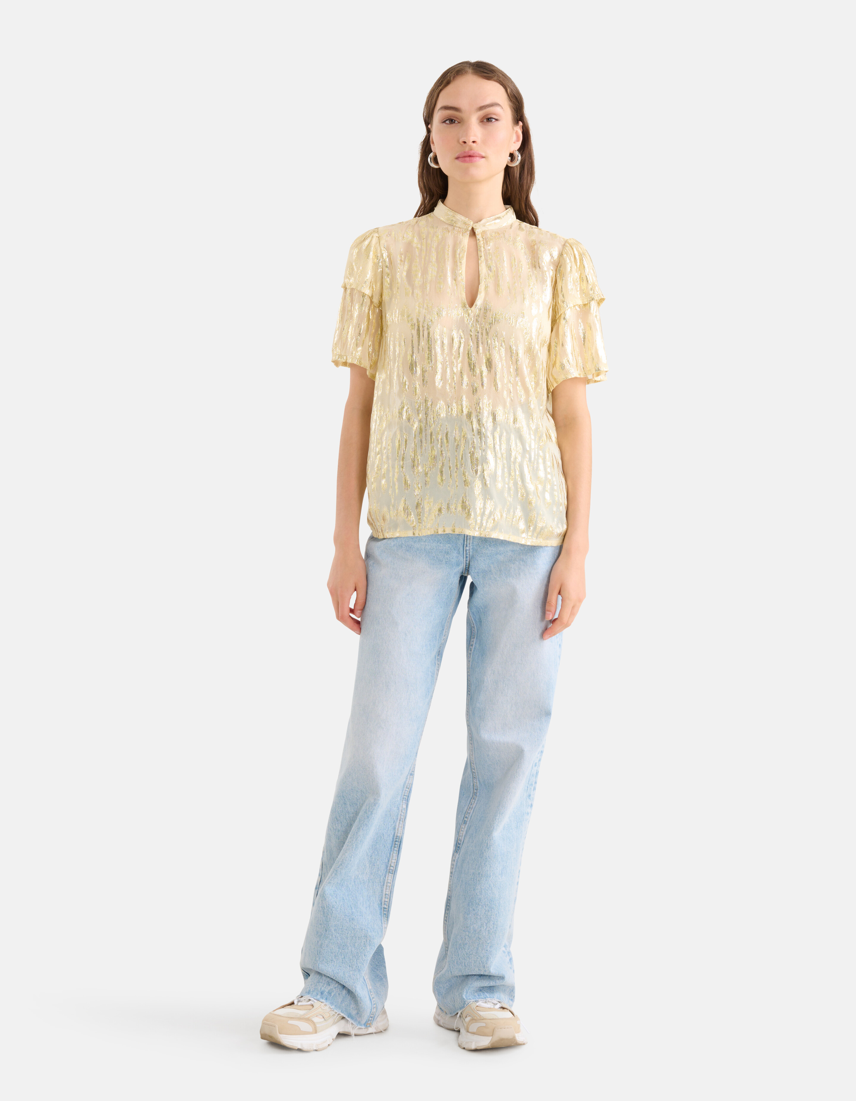 Jacquard-Lurex-Oberteil Off White SHOEBY WOMEN