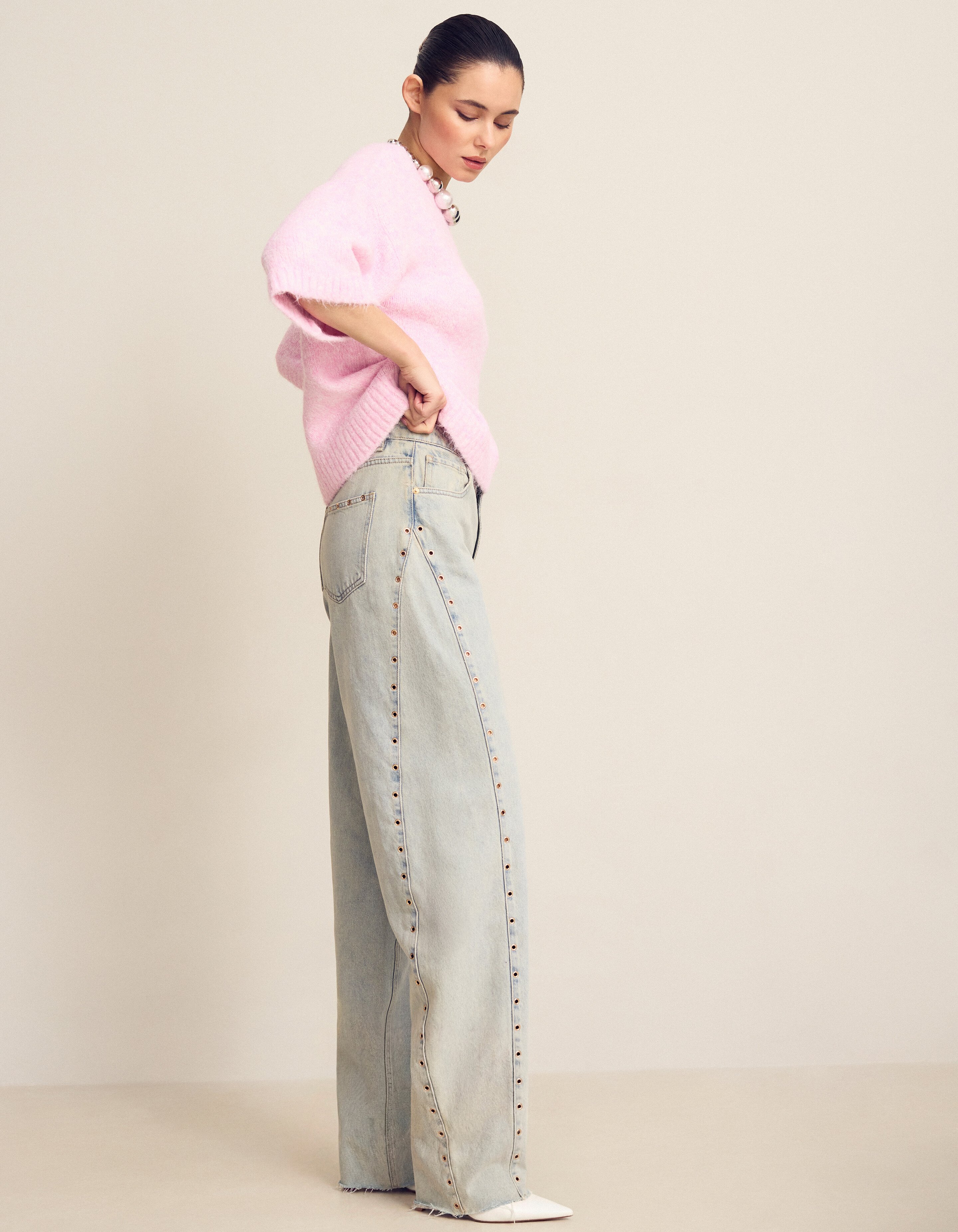 Jeans mit &Ouml;senverschluss, gebleicht SHOEBY WOMEN