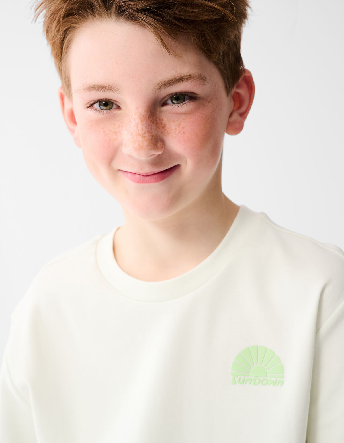 Sonnenuntergang Kunstwerk T-shirt Off White SHOEBY BOYS