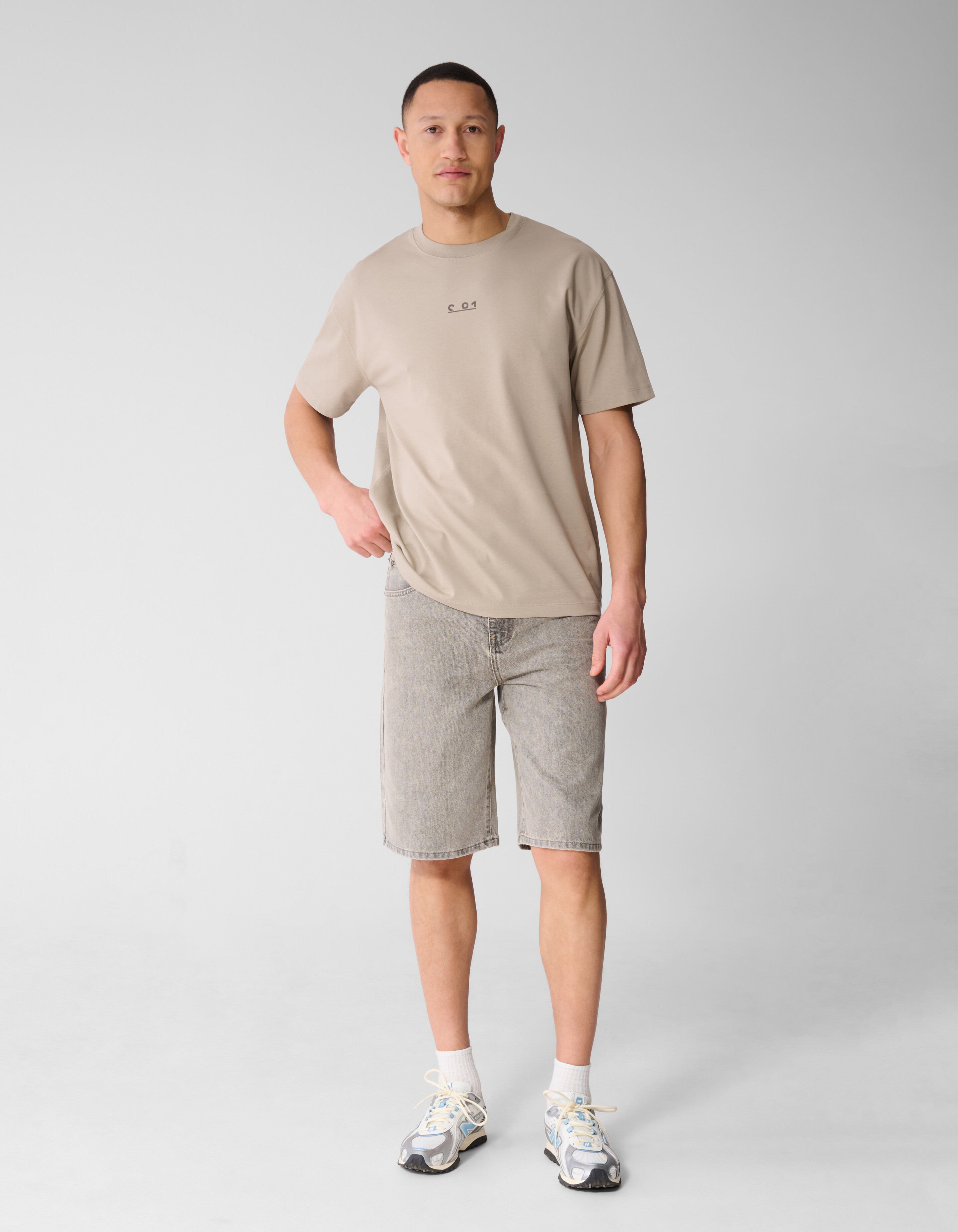 Grafisches Text-T-Shirt Hellbraun SHOEBY MEN