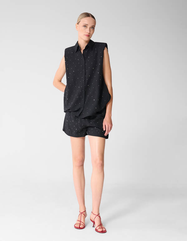 Strass Streifen Kurz Schwarz SHOEBY WOMEN