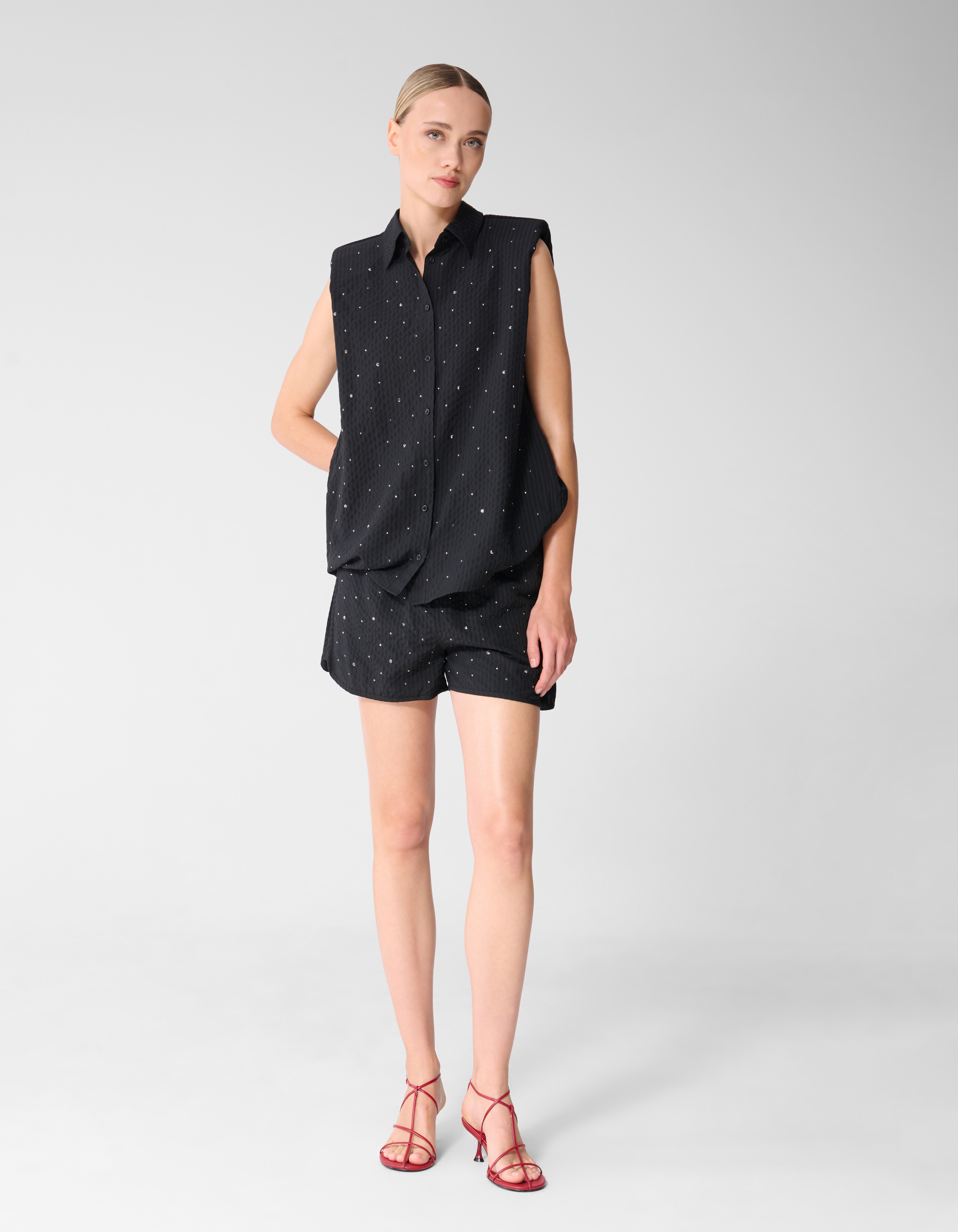 Strass Streifen Kurz Schwarz SHOEBY WOMEN