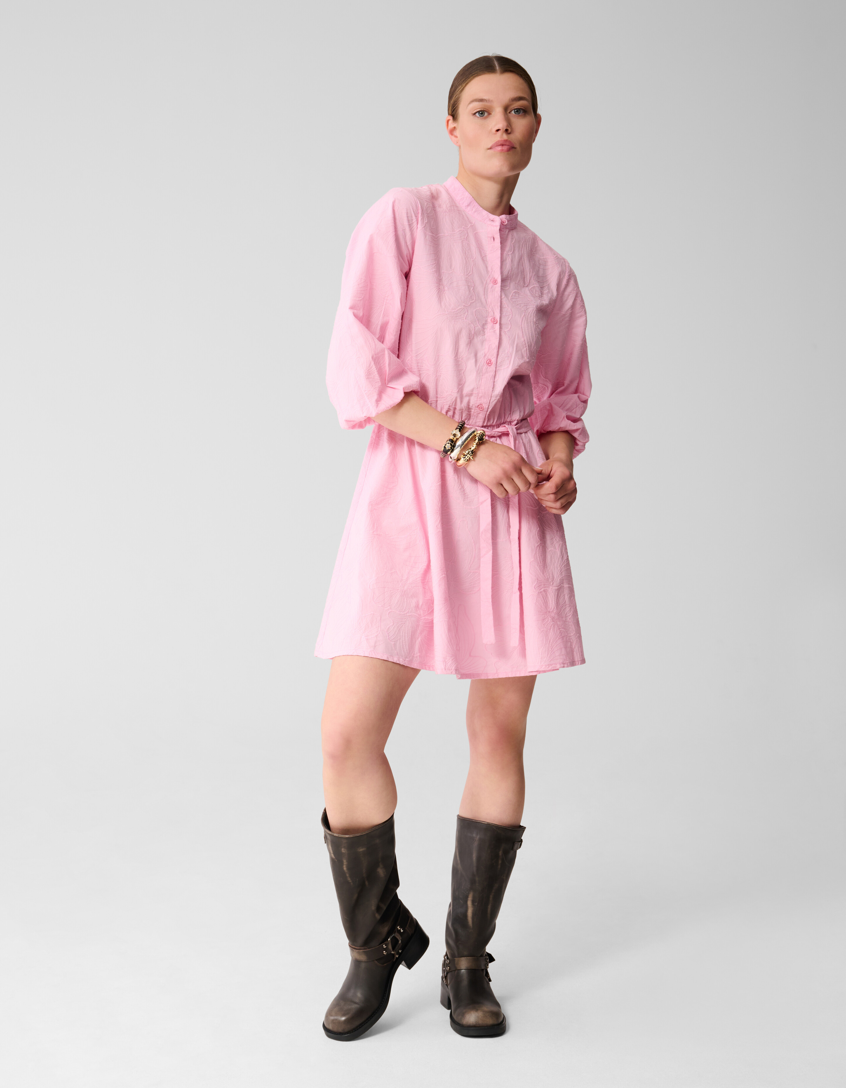 Flower Cord Kleid Rosa SHOEBY WOMEN