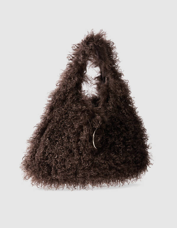 Fluffy Ring Tasche Dunkelbraun SHOEBY ACCESSOIRES