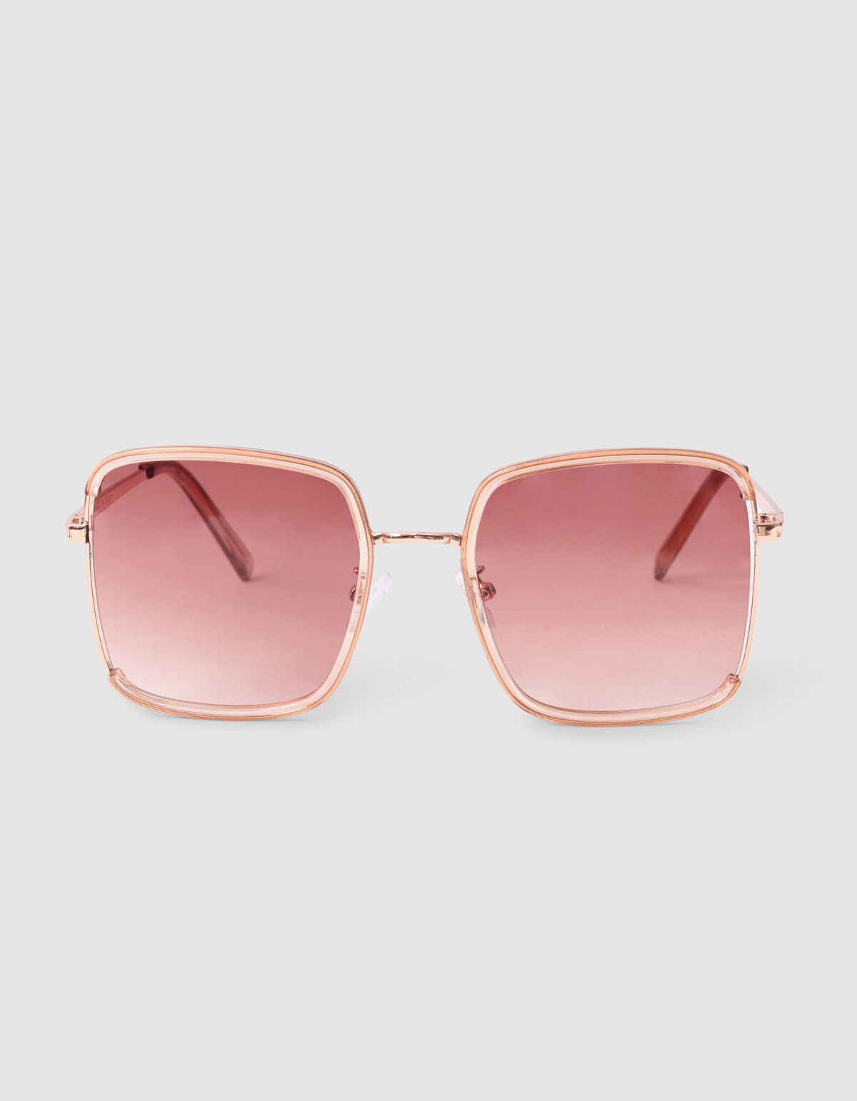 Quadratische Sonnenbrille Hellbraun SHOEBY ACCESSOIRES