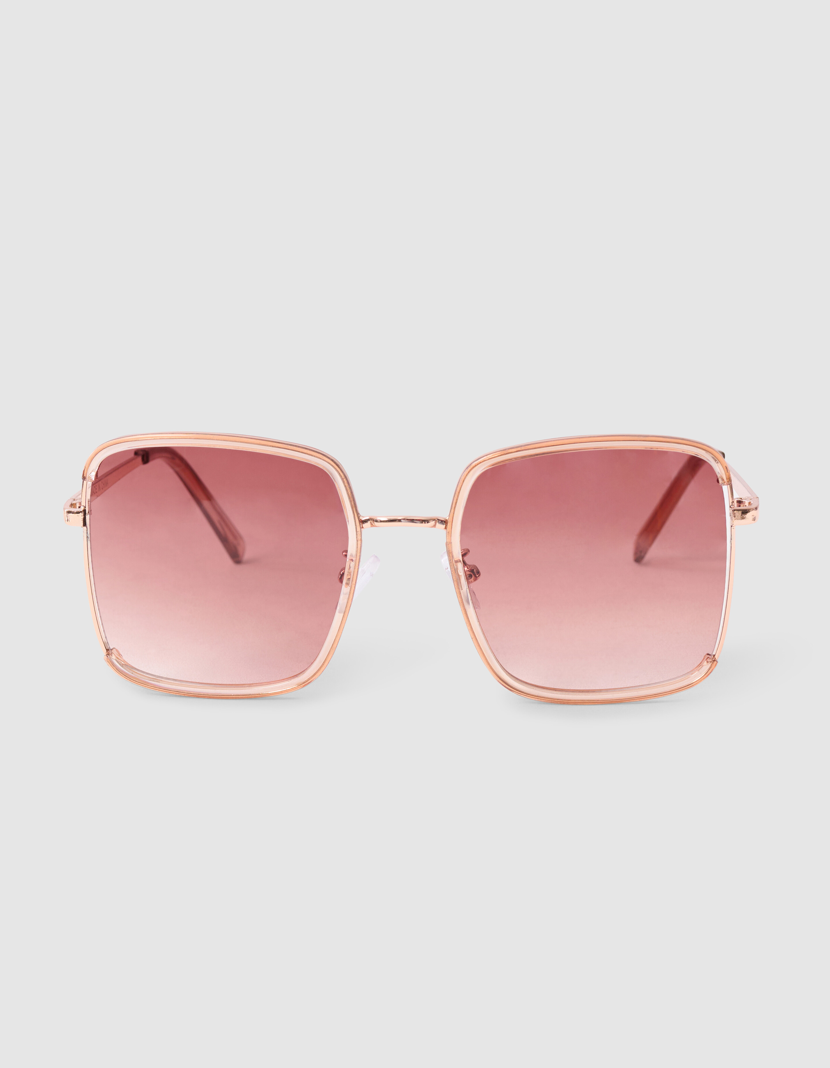 Quadratische Sonnenbrille Hellbraun SHOEBY ACCESSOIRES