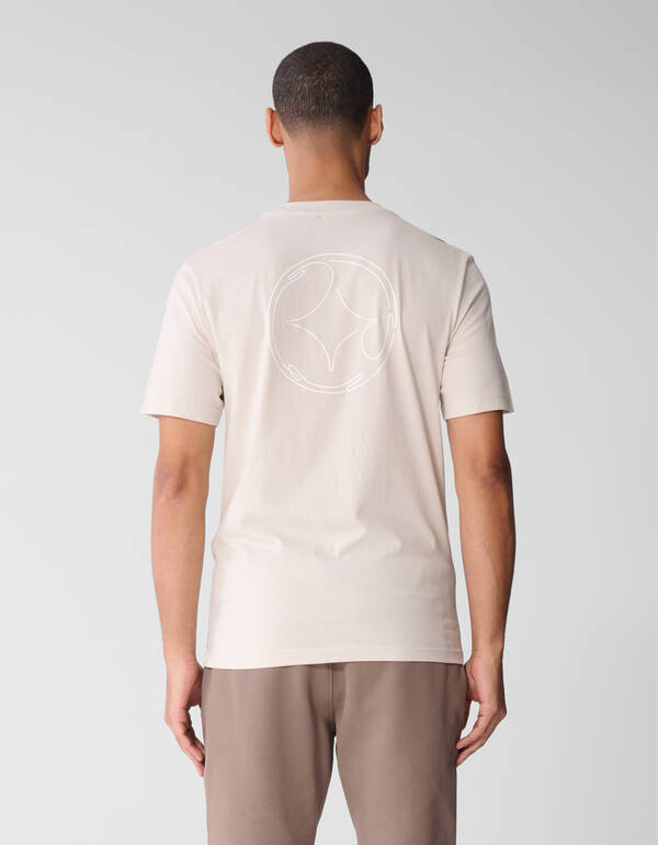 Line-Art-T-Shirt Sand SHOEBY MEN