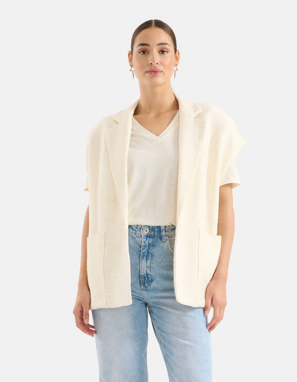 Übergroßes Gilet Off White SHOEBY WOMEN