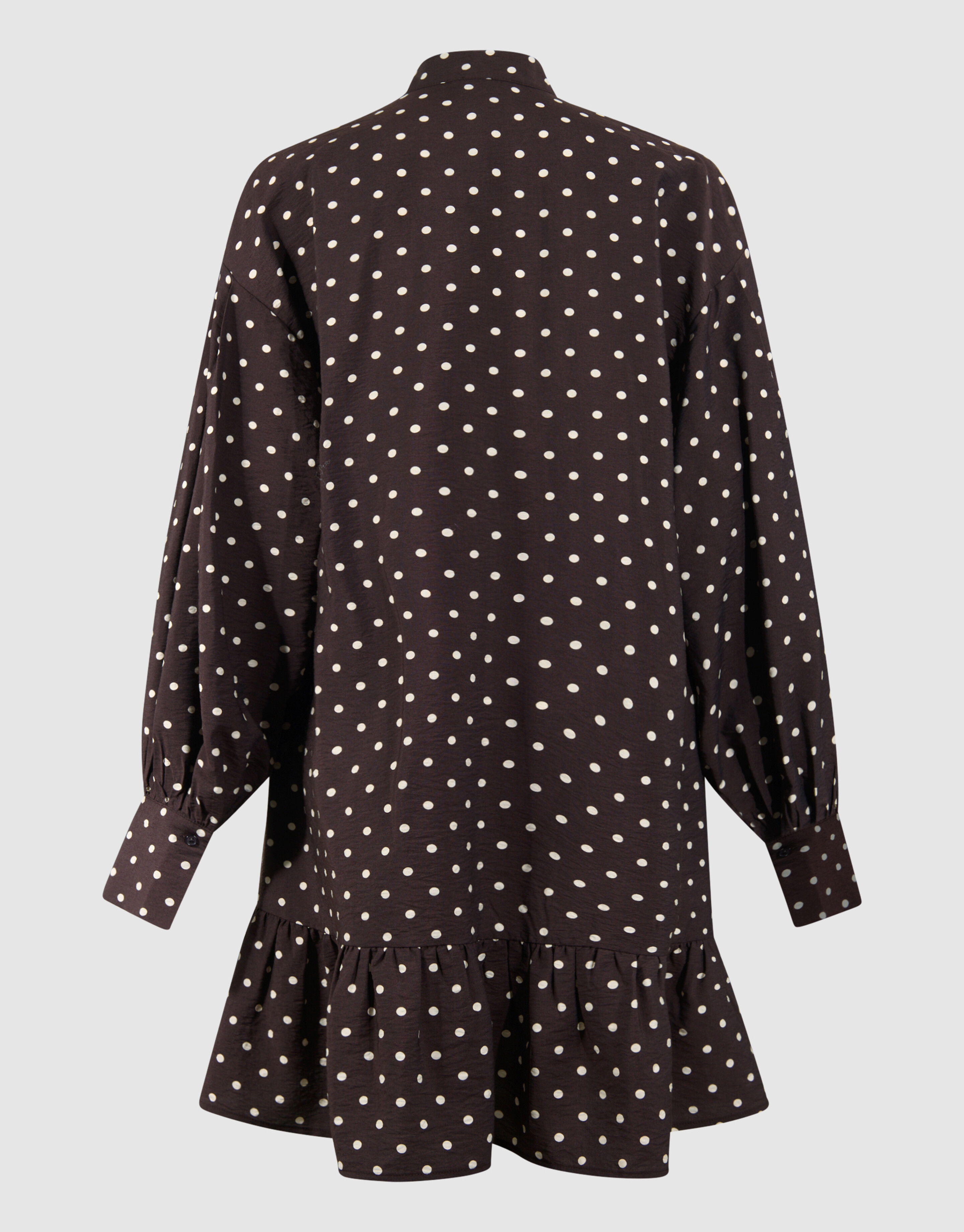 Gepunktetes Minikleid Dunkelbraun SHOEBY WOMEN