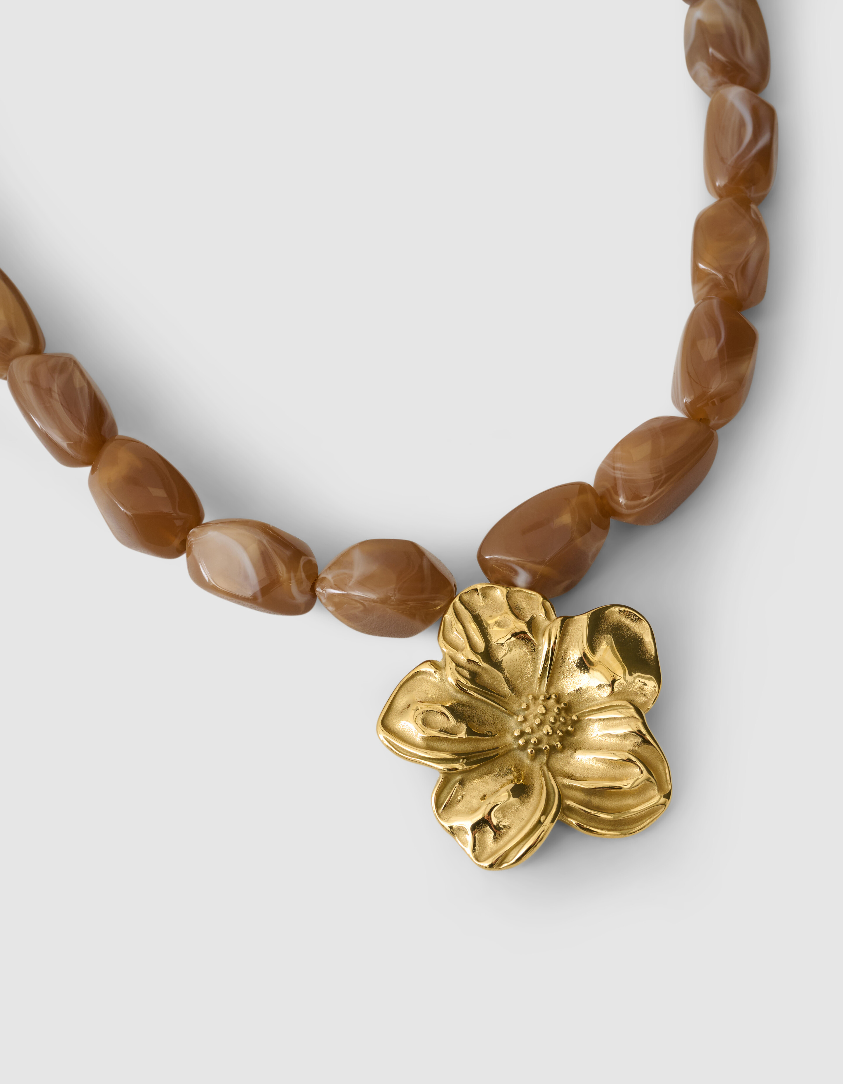 Flower Halskette Braun SHOEBY ACCESSOIRES
