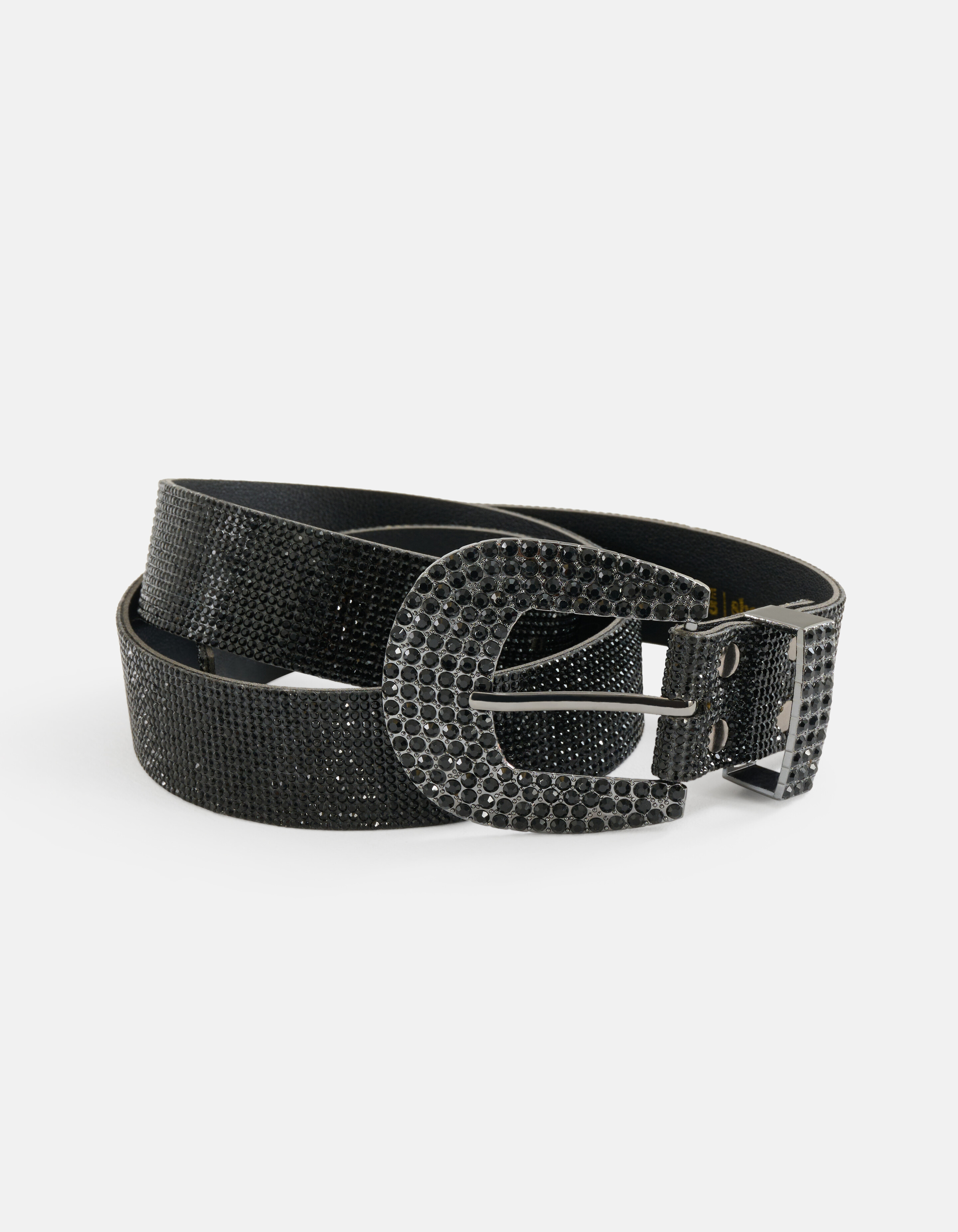 Strassgürtel Schwarz SHOEBY ACCESSOIRES