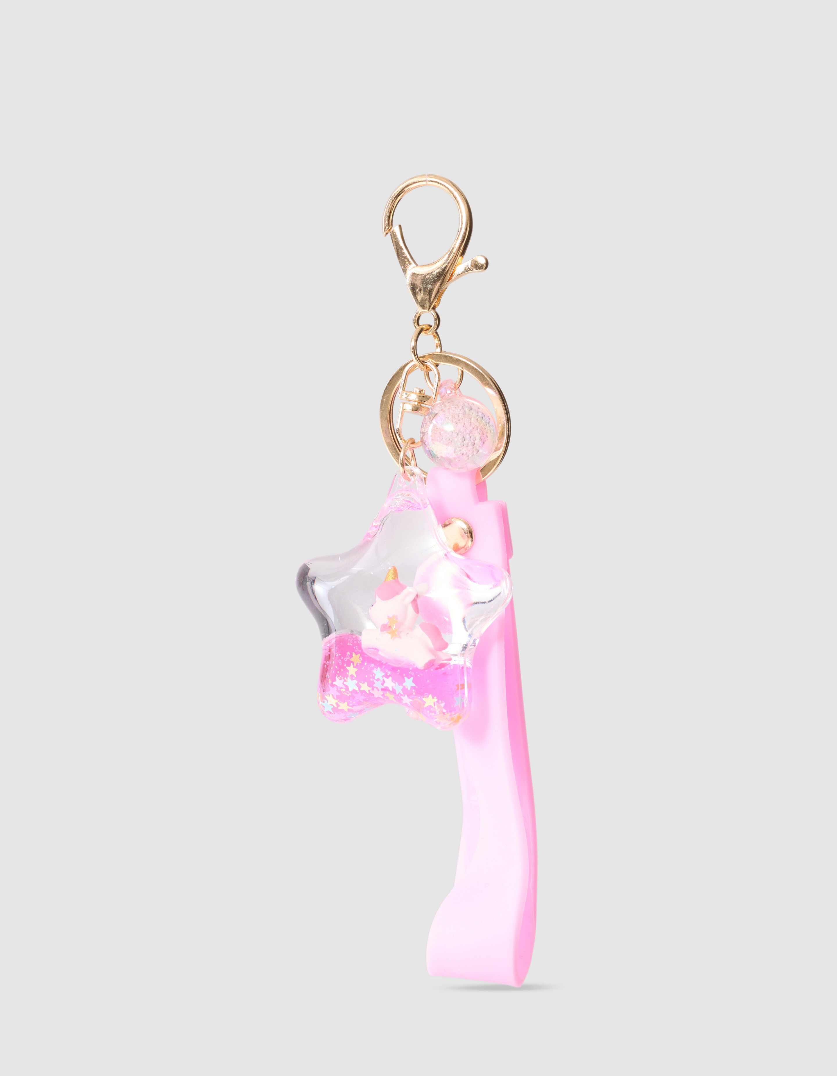 Schl&uuml;sselanh&auml;nger Mit Einhorn Und Stern Rosa SHOEBY ACCESSOIRES