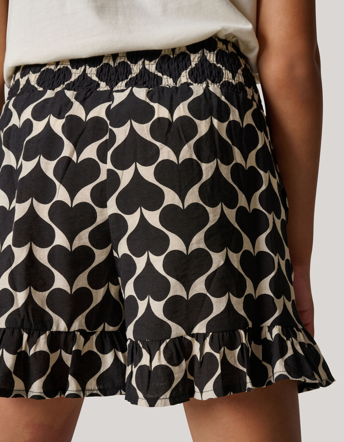 Bedruckter Skort Schwarz/Weiß SHOEBY GIRLS
