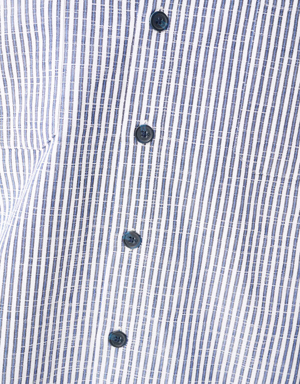 Pinstripe Overshirt Blau SHOEBY MEN