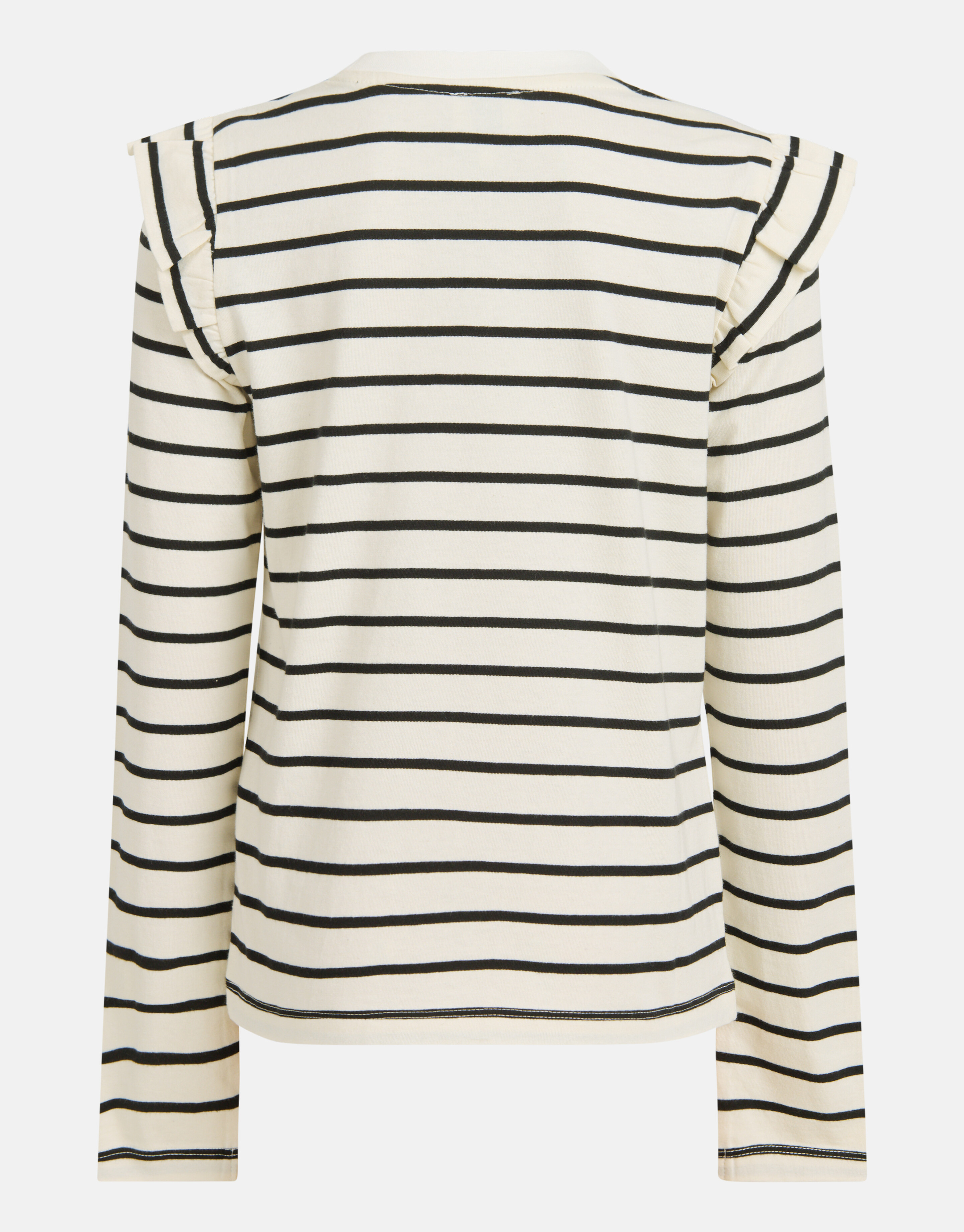 Gestreiftes Langarmshirt Off White SHOEBY GIRLS