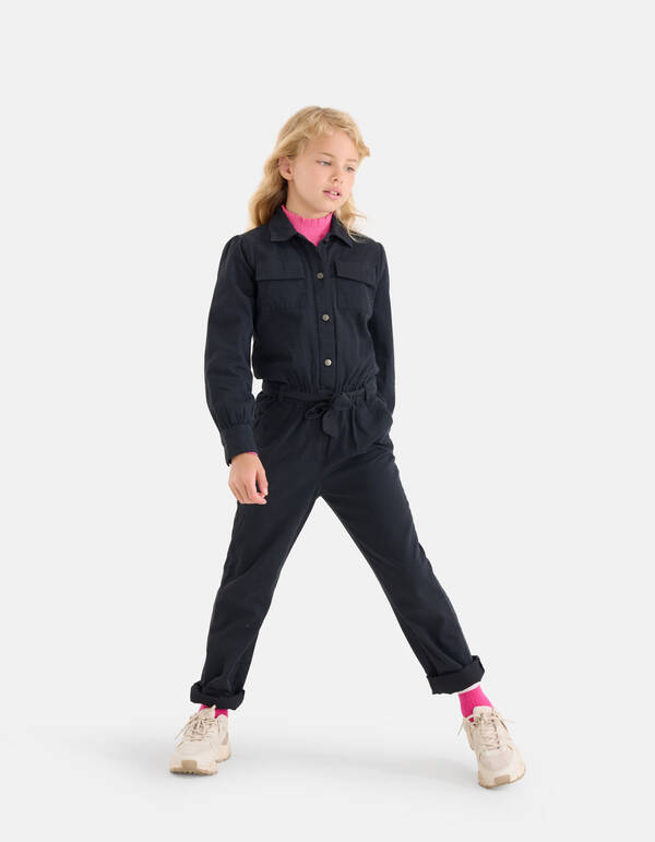 Embroidery Jumpsuit Donkergrijs SHOEBY GIRLS