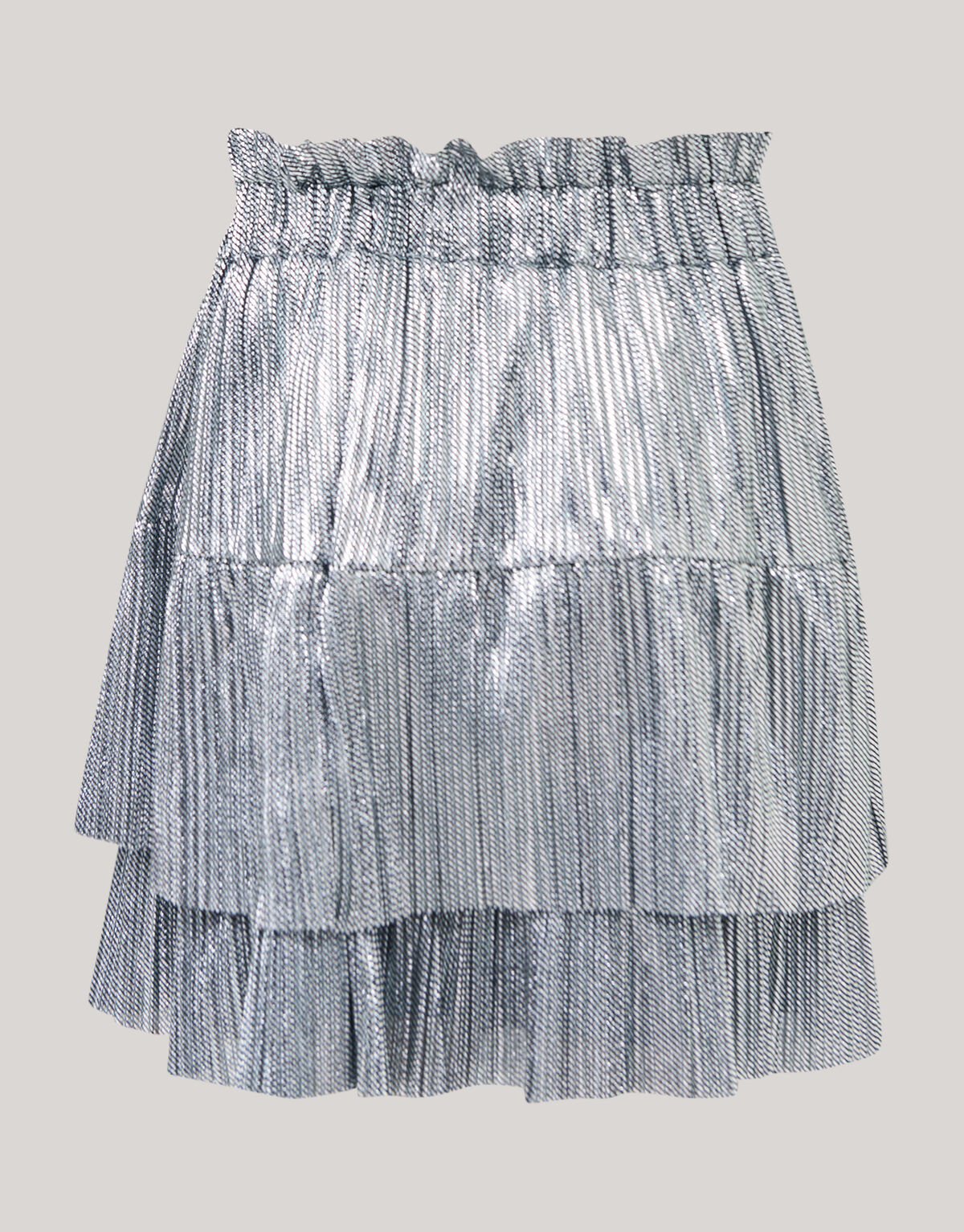 Glänzender Silber-Minirock SHOEBY GIRLS