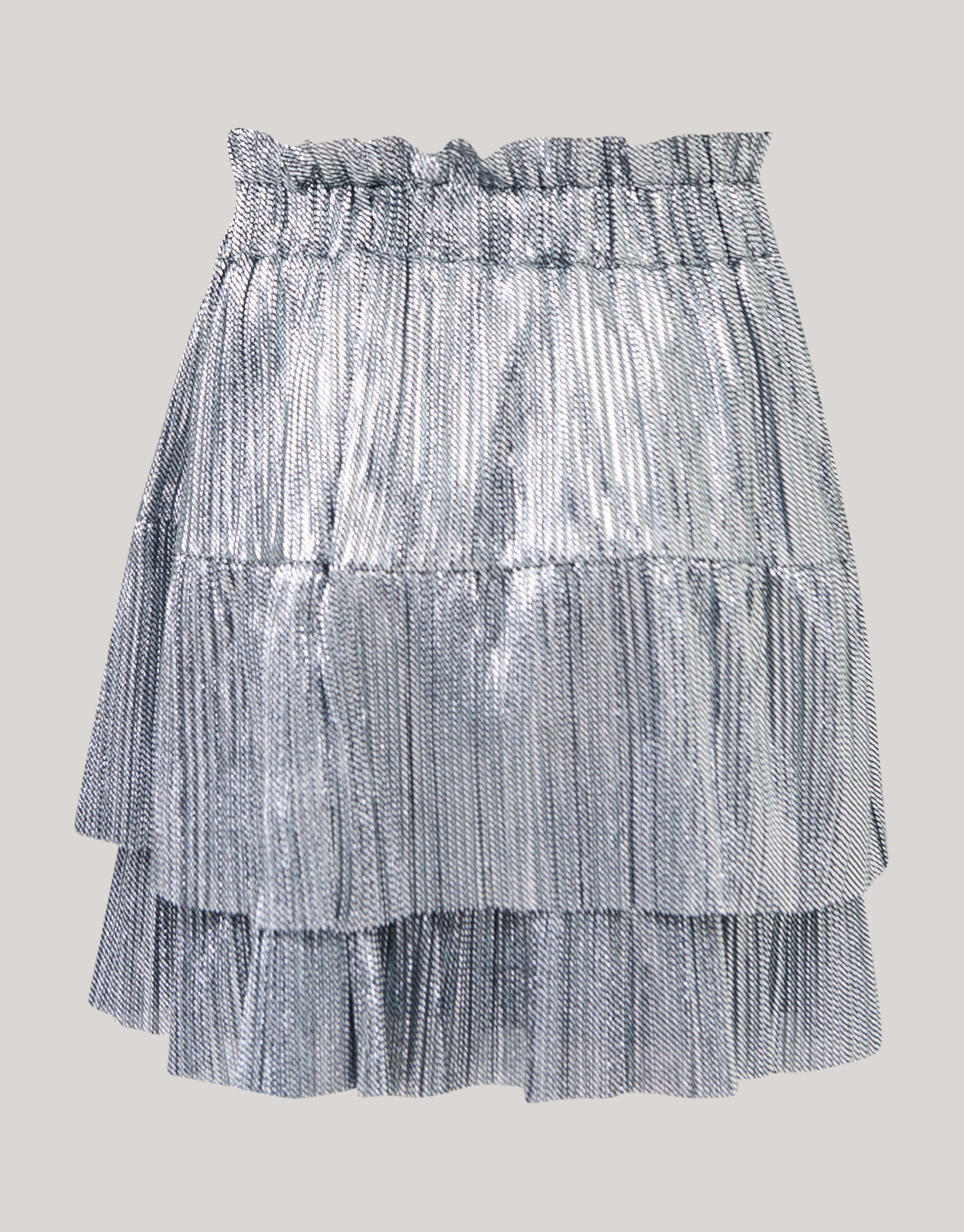 Glänzender Silber-Minirock SHOEBY GIRLS