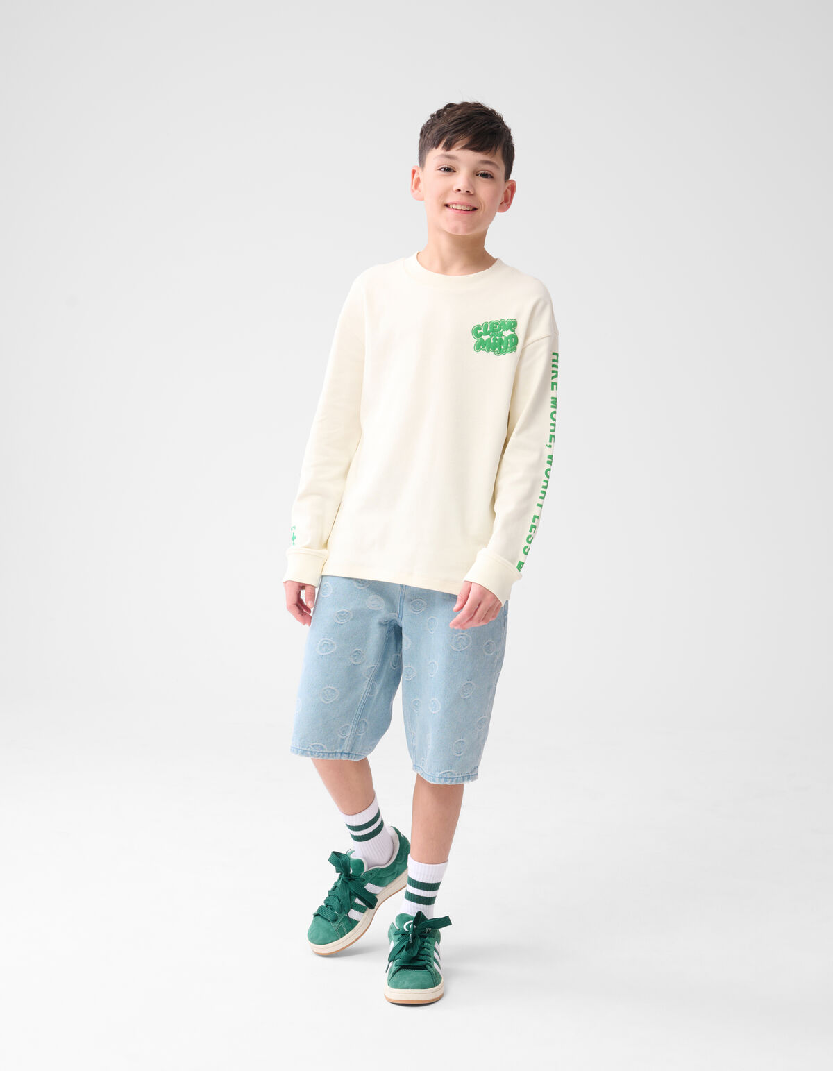 Text Longsleeve Off White SHOEBY BOYS