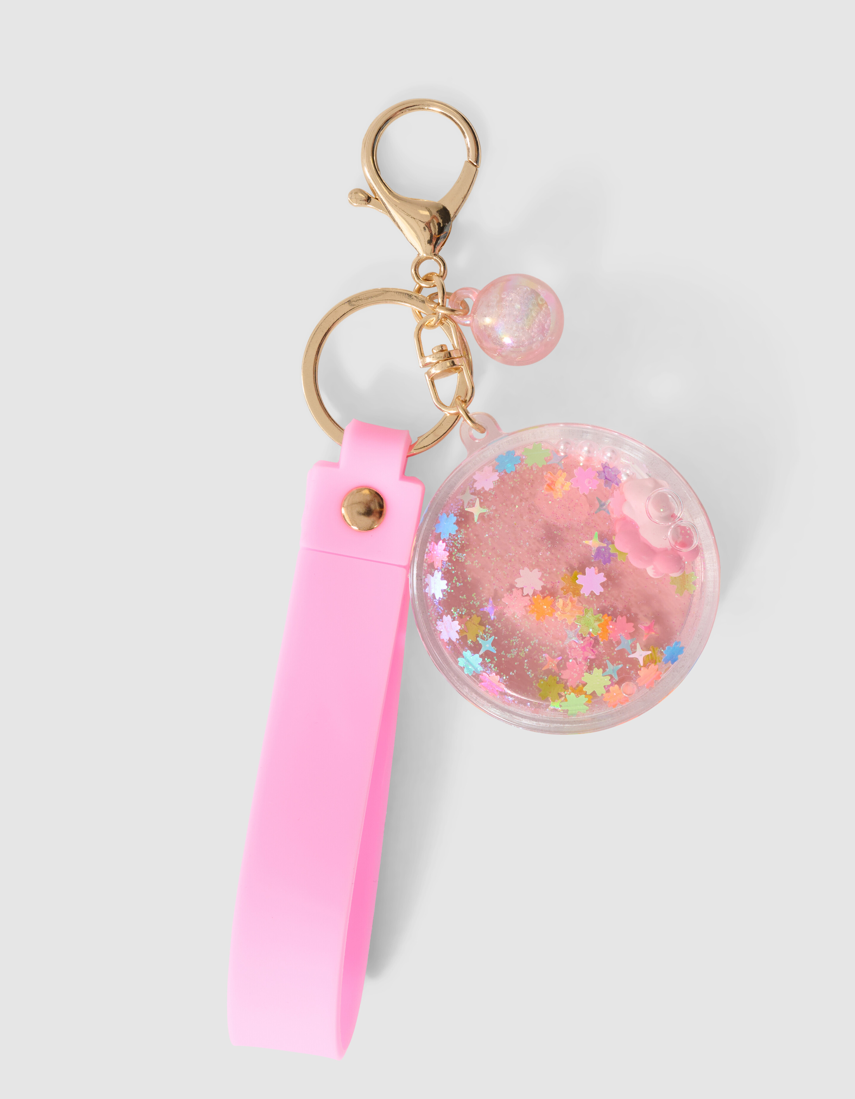 Runde Liquid Schl&uuml;sselanh&auml;nger Rosa SHOEBY ACCESSOIRES