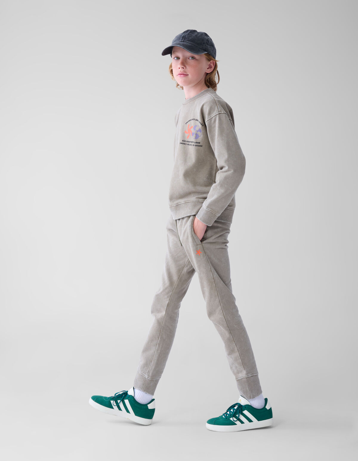 Gewaschener Pullover Bruin SHOEBY BOYS