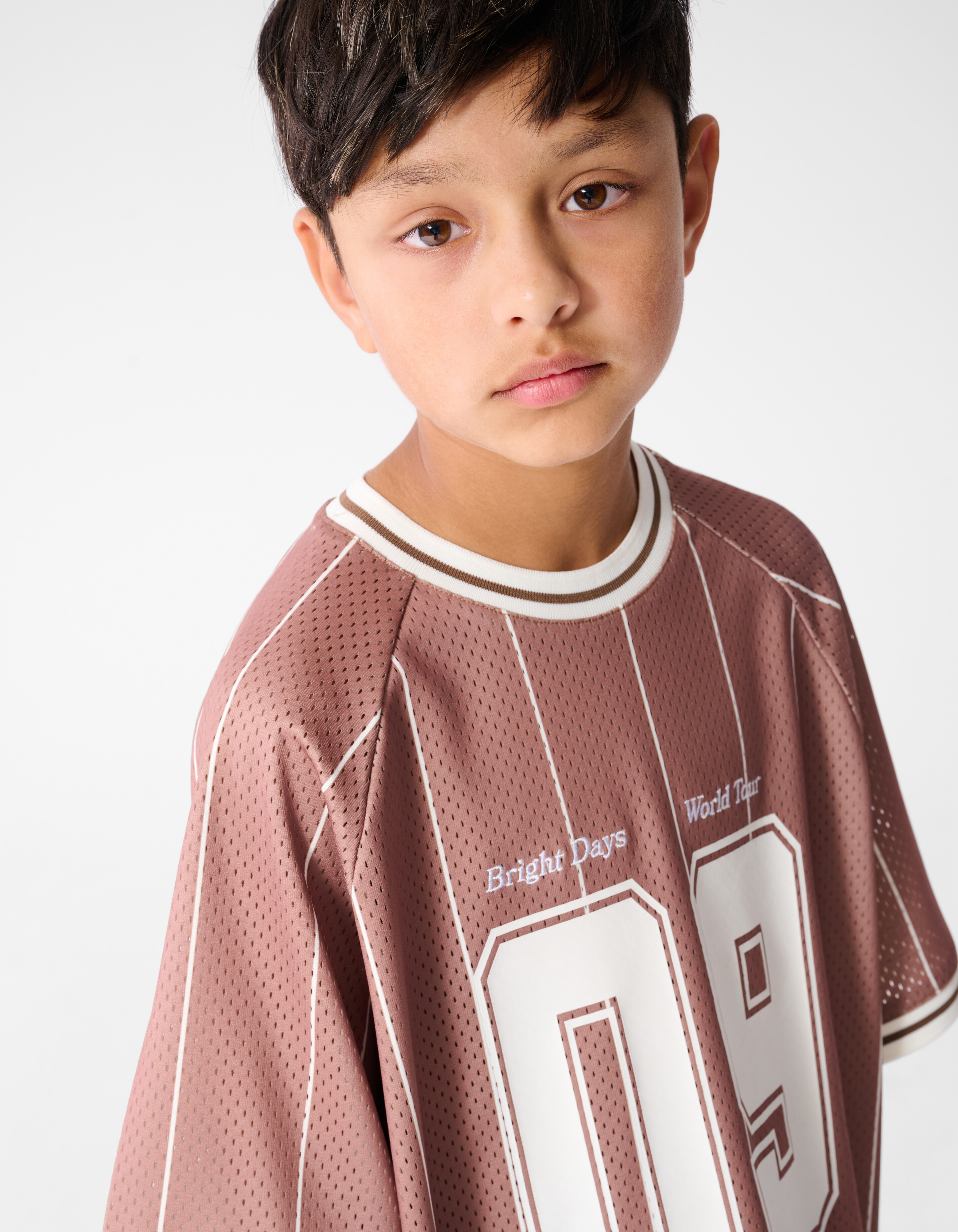 &Uuml;bergro&szlig;es sportliches T-Shirt in Braun SHOEBY BOYS