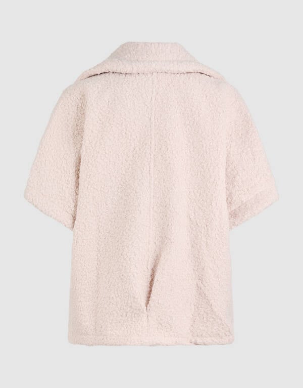 Übergroße Teddy-Weste Gebrochen Weiß SHOEBY WOMEN