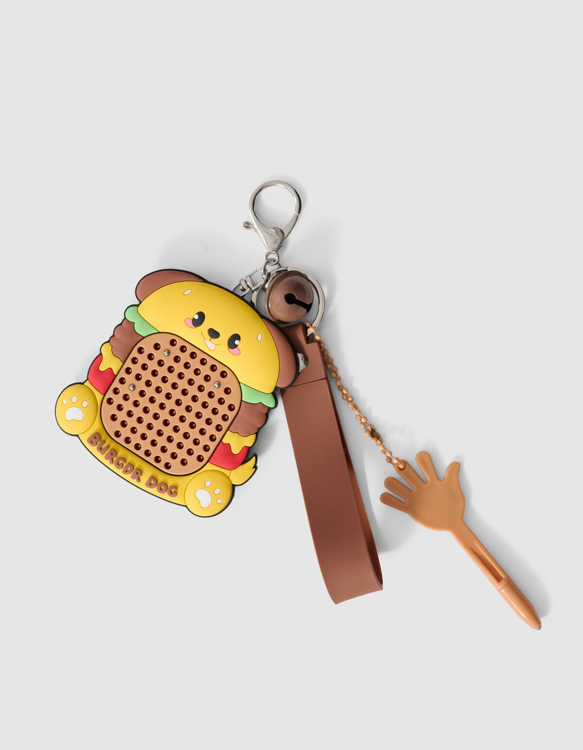 Burger Hund Schl&uuml;sselanh&auml;nger Braun SHOEBY ACCESSOIRES