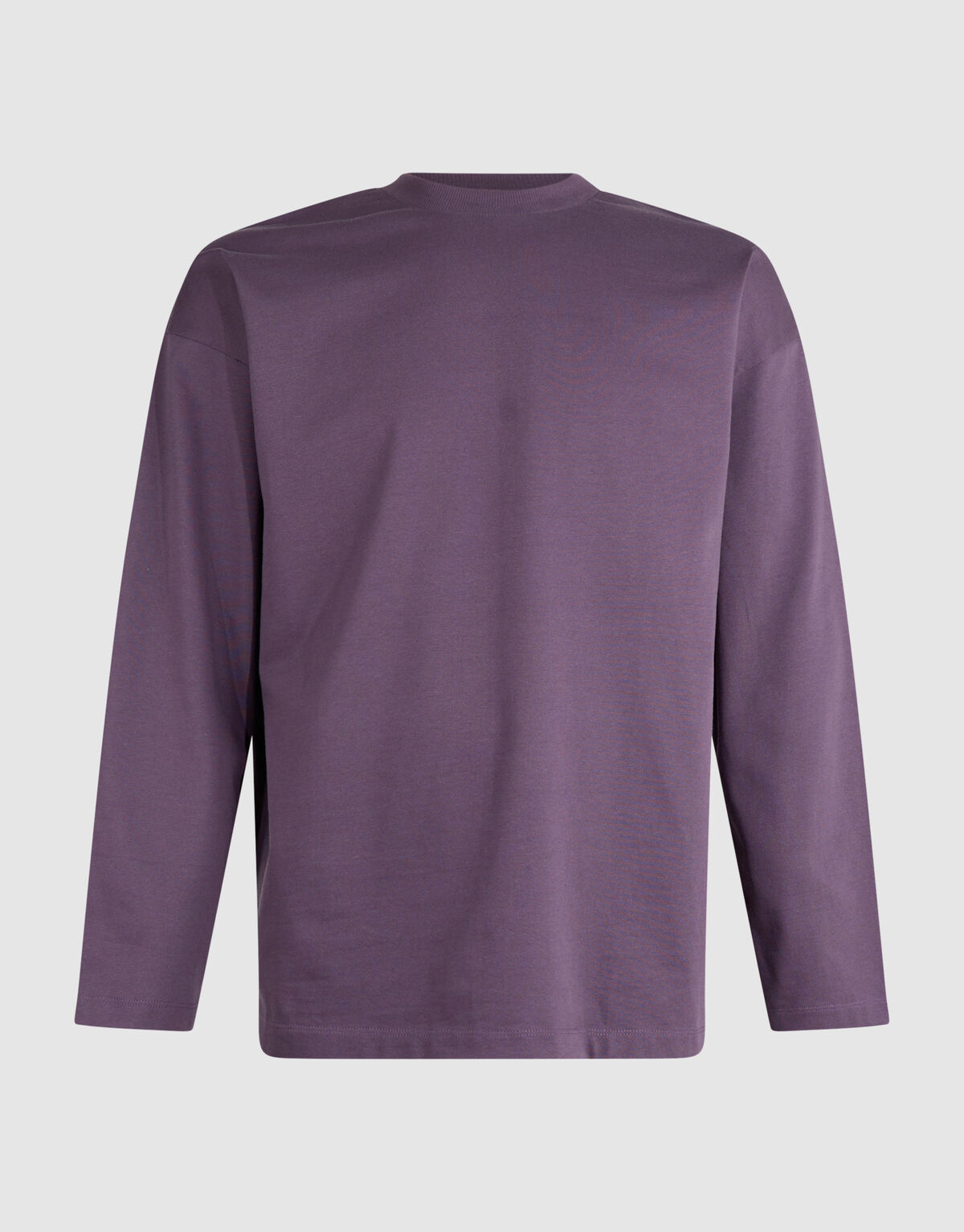 Basic-Langarmshirt in Relaxed Fit lila SHOEBY MEN