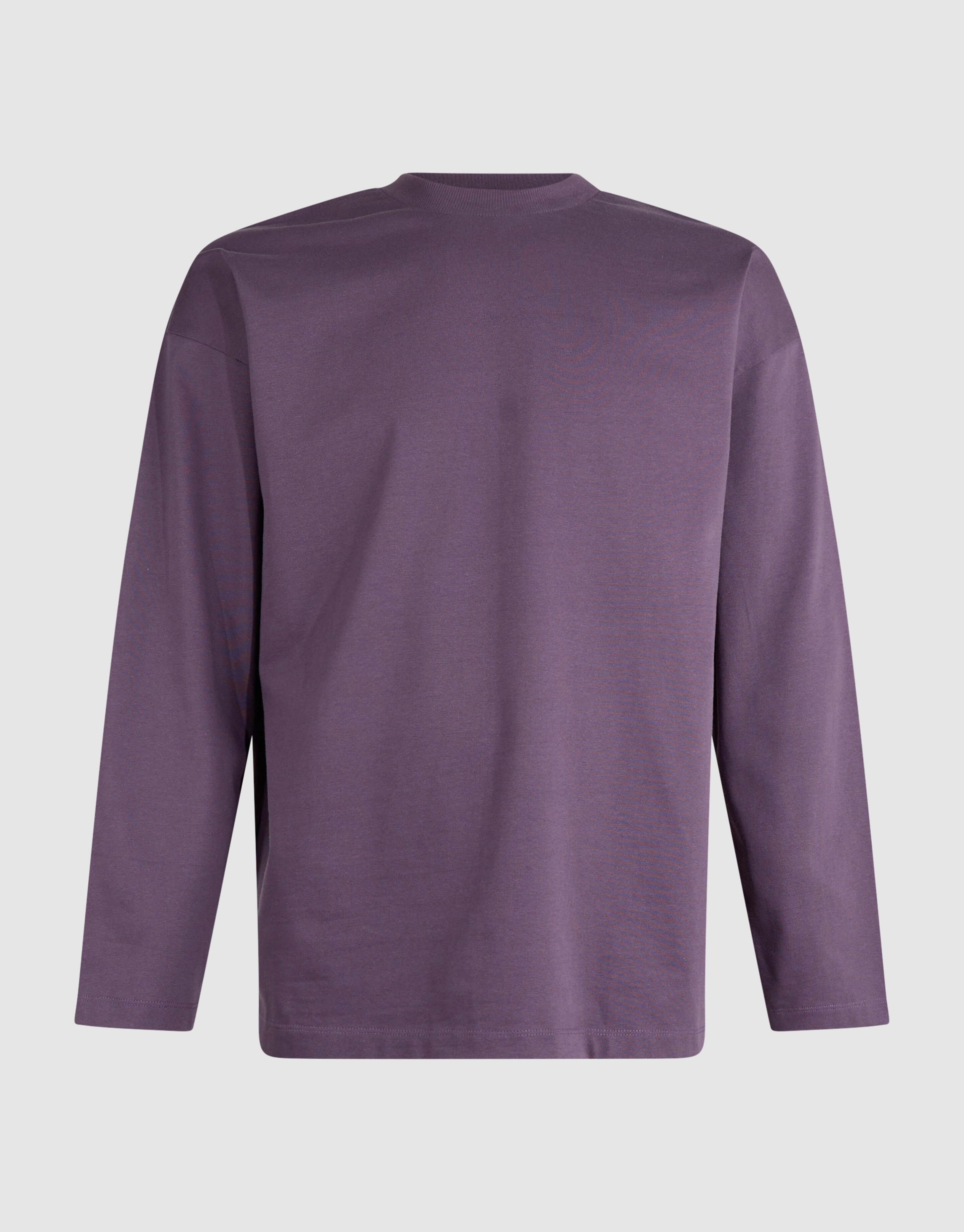 Basic-Langarmshirt in Relaxed Fit lila SHOEBY MEN