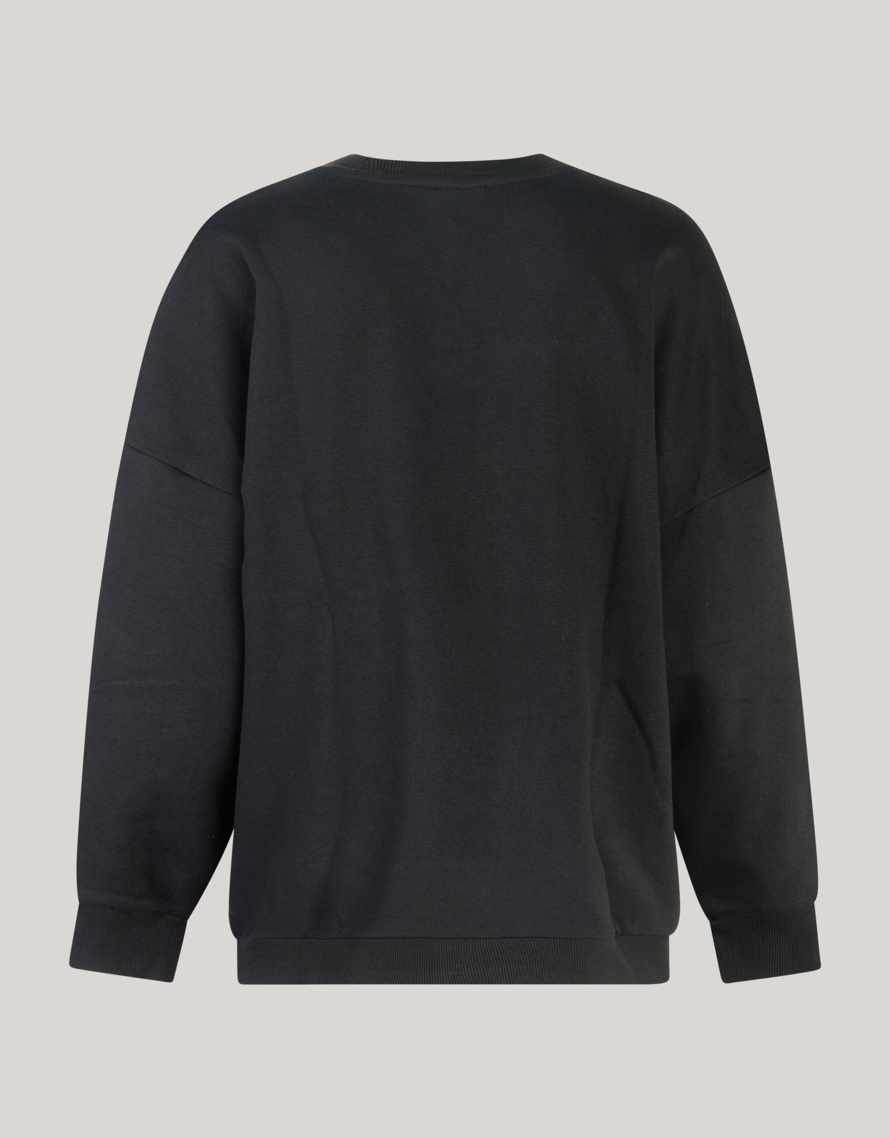 Strass-Buchstaben-Pullover Schwarz SHOEBY WOMEN