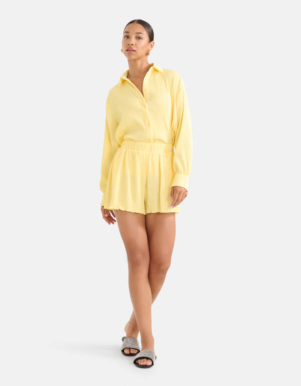 Crinkle Short Geel SHOEBY WOMEN